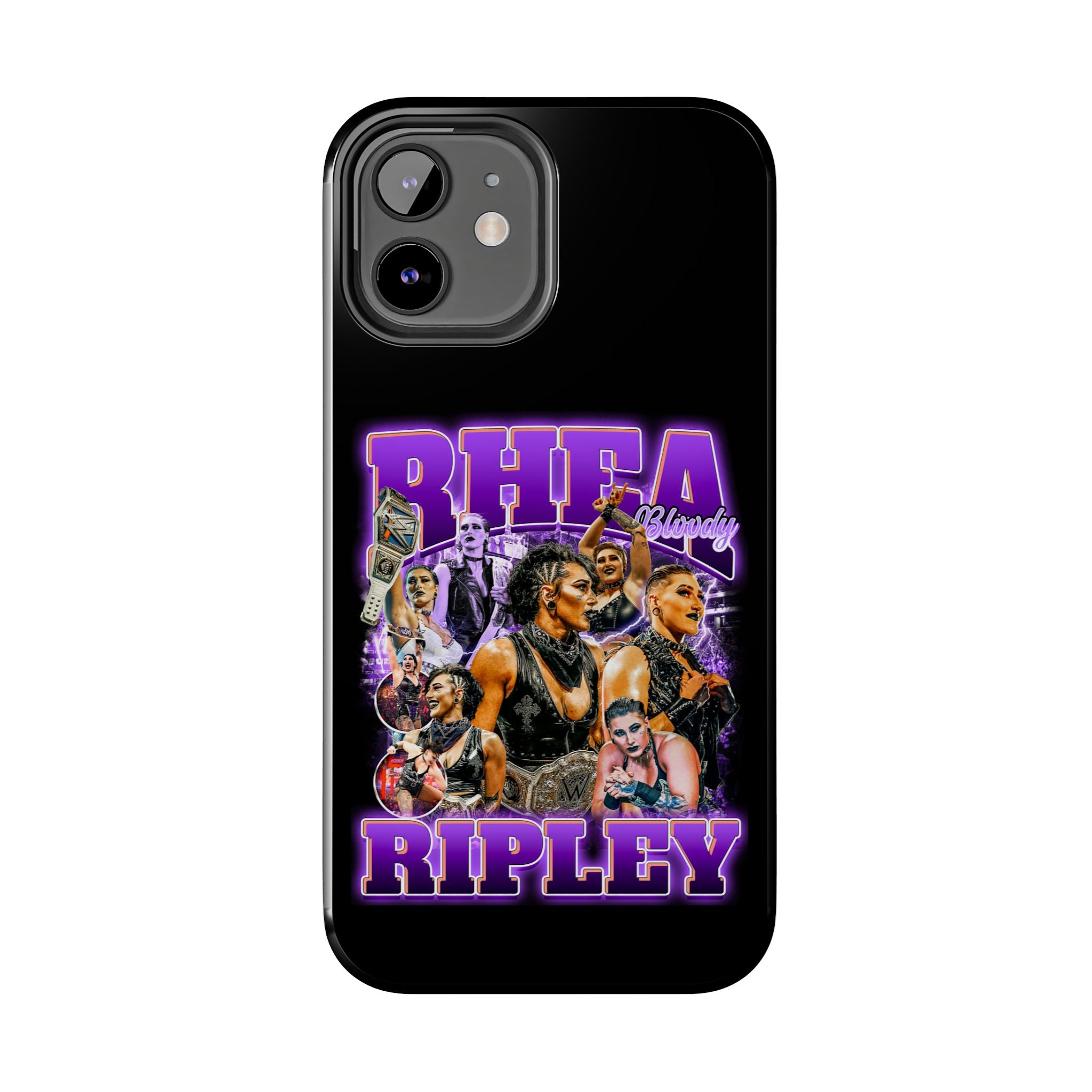 Rhea Ripley Graphic Portrait Design, iPhone and Samsung Case Cool Graphic Sports Fan Phone Case