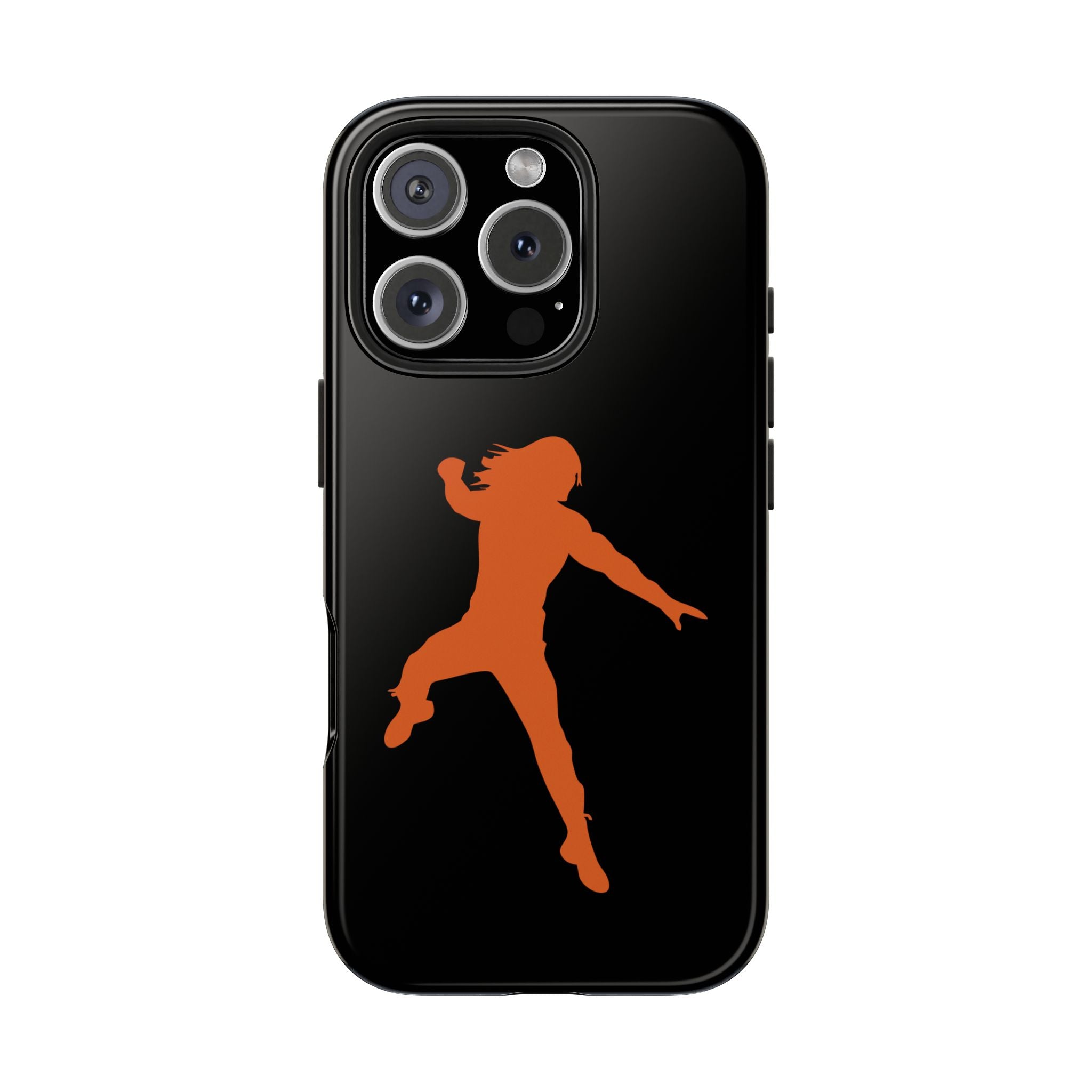 Roman Reigns Jump Orange Graphic Design, iPhone and Samsung Case Cool Graphic Sports Fan Phone Case