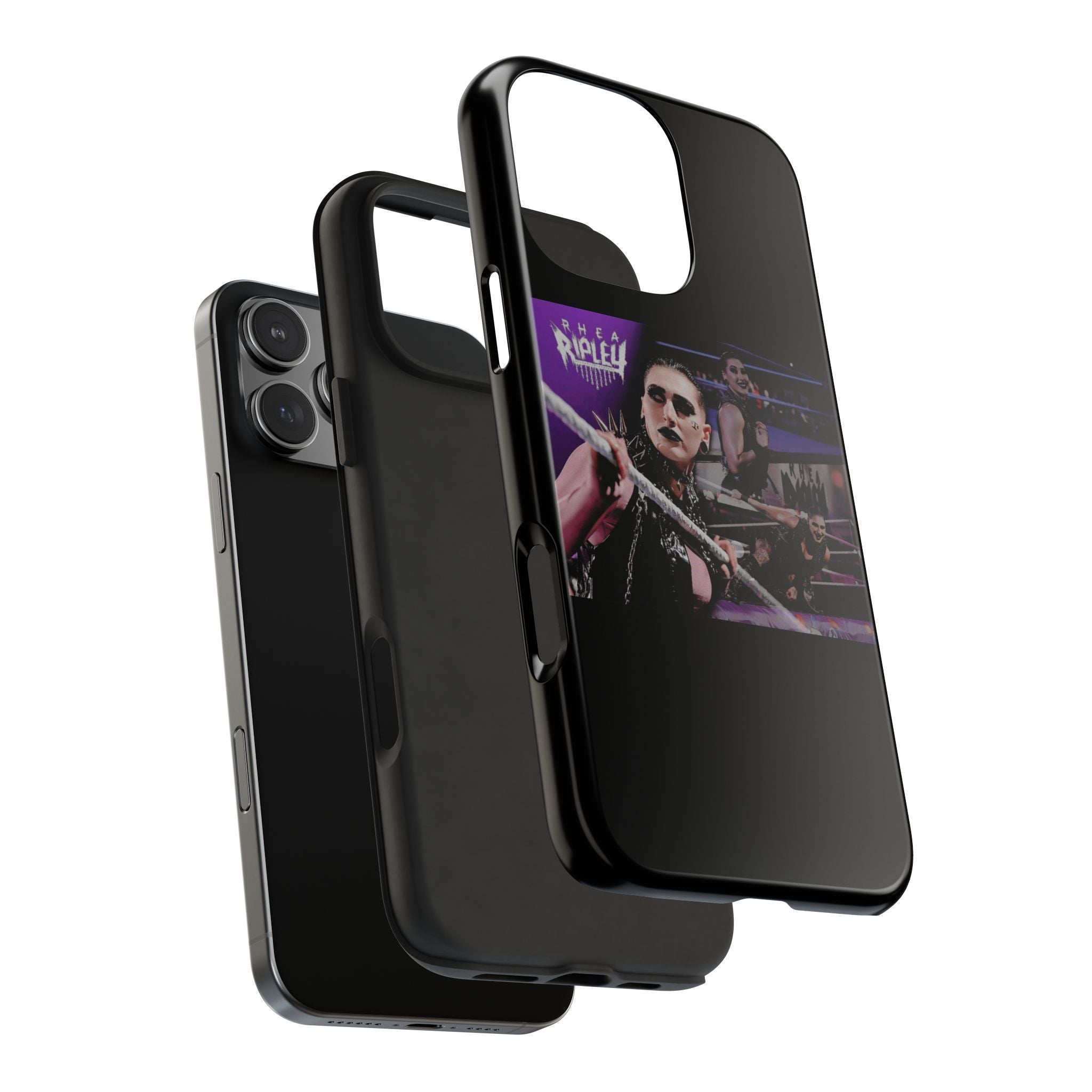 Rhea Ripley Wrap Graphic Portrait Design, iPhone and Samsung Case Cool Graphic Sports Fan Phone Case