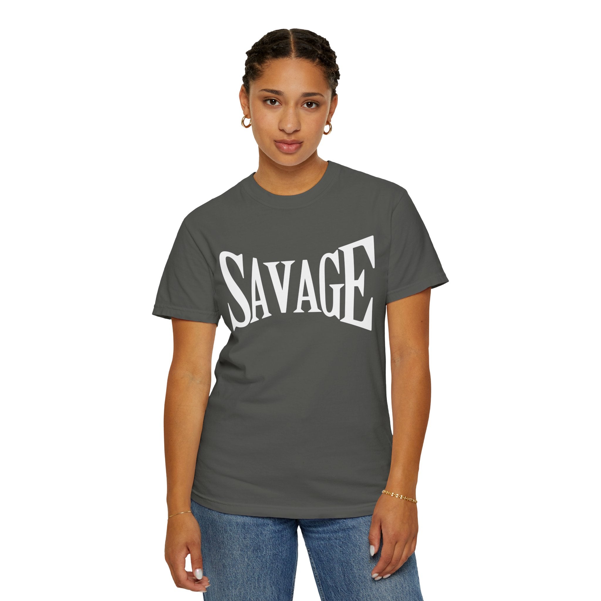 Savage, Graphic Design Unisex T-shirt, Casual Cotton Outwear, Gift for Him- Gift for Her, Stylish Tee, Cool Shirt, Trendy Apparel, Comfortable Top,