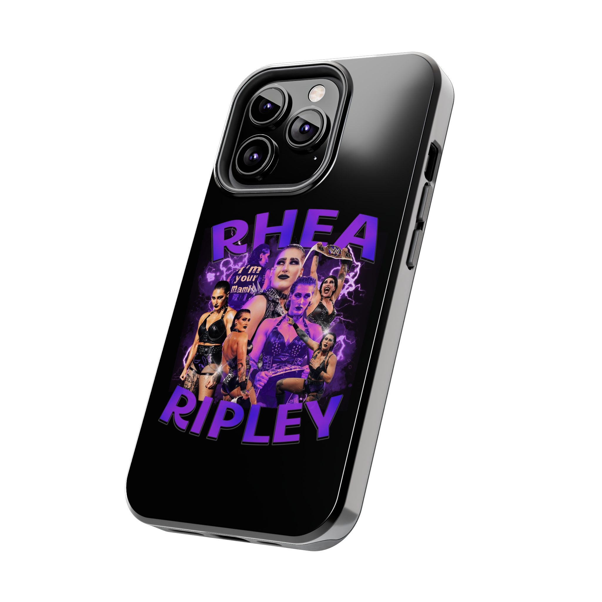 Rhea Ripley Graphic Portrait Design, iPhone and Samsung Case Cool Graphic Sports Fan Phone Case