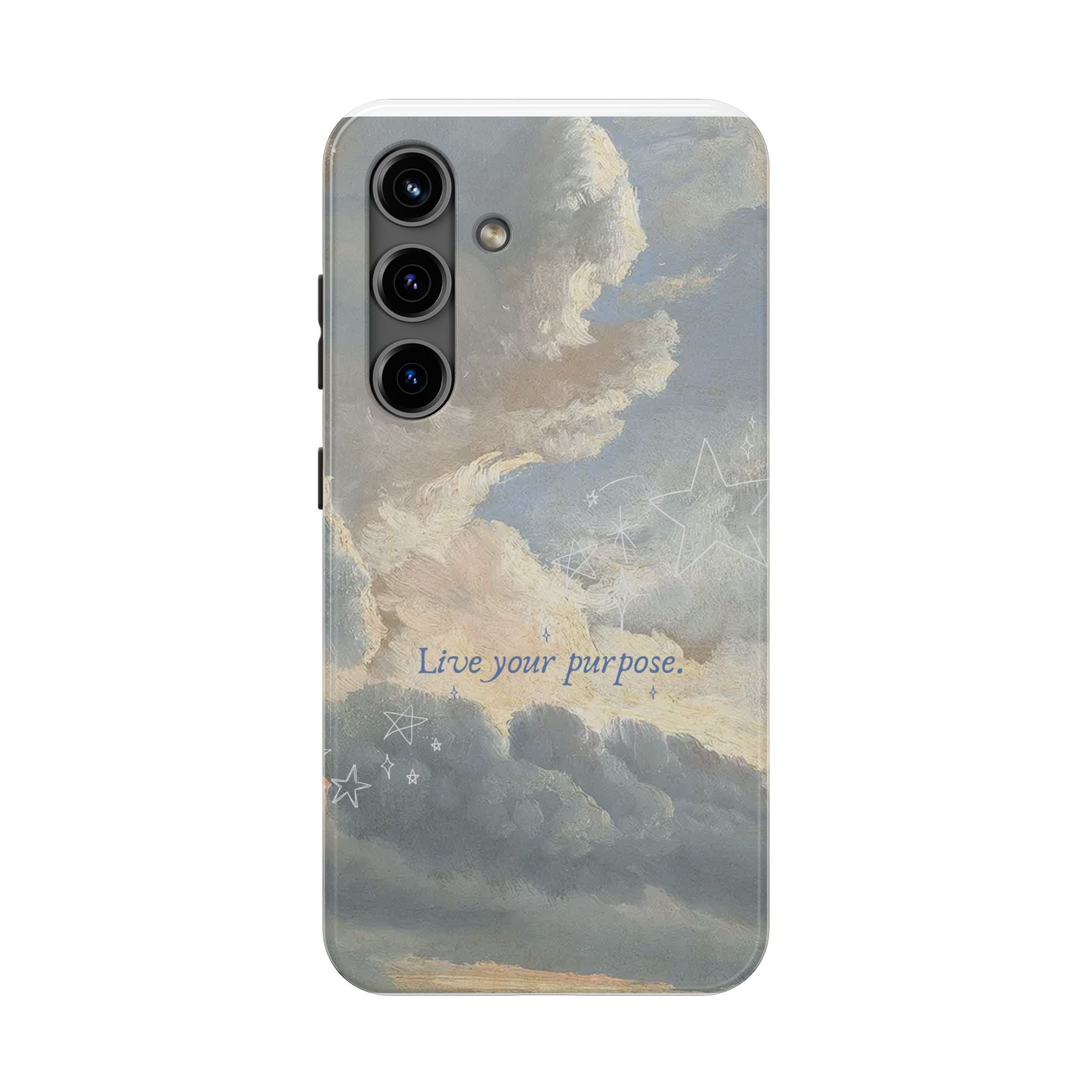 Live Your Purpose, Elegant Phone Cases, Stylish Phone Covers, Chic Phone Protectors, Fashionable Case for Her, Trendy Smartphone Accessories