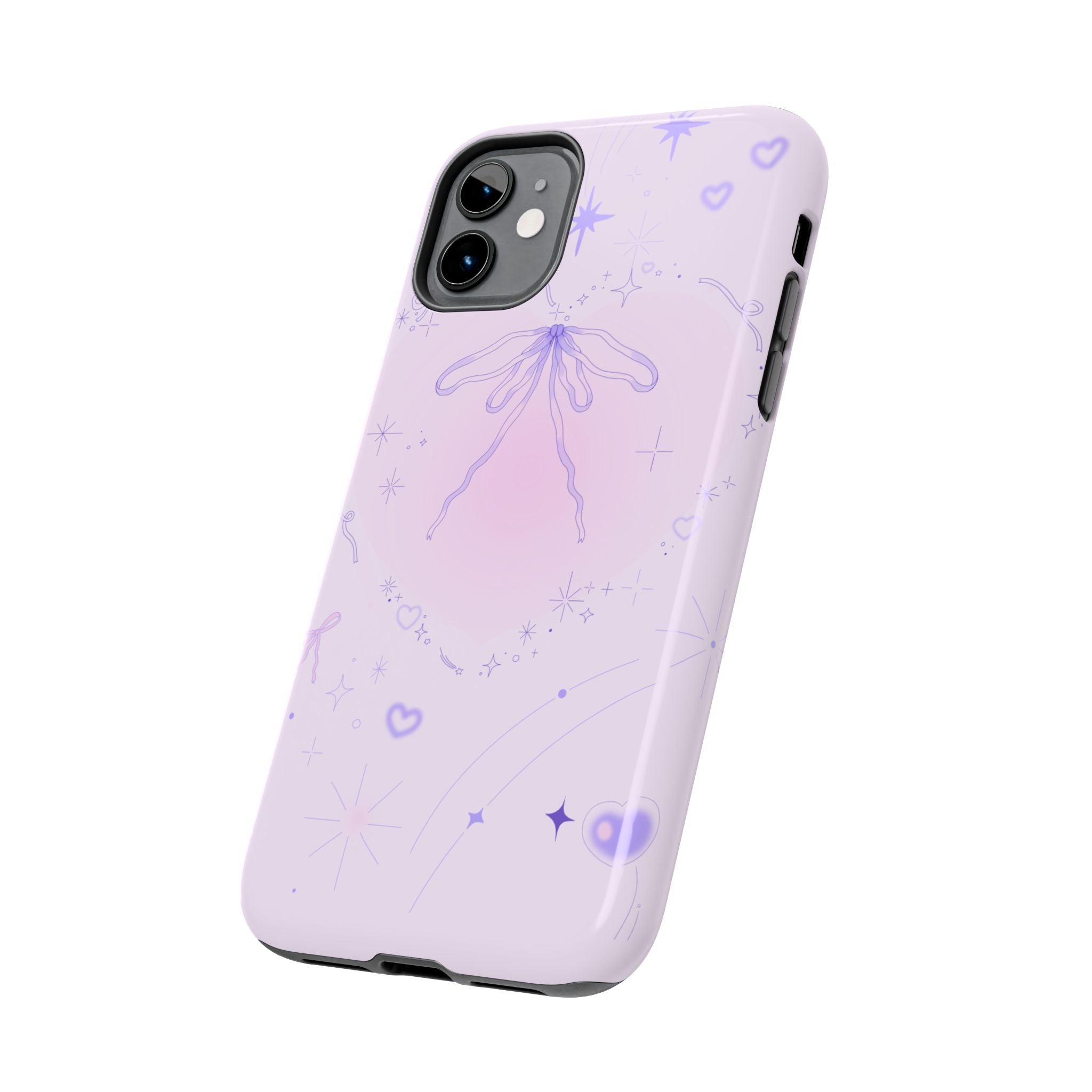 Pink Purple Delicate Fine Line Design, Elegant Phone Cases, Stylish Phone Covers, Chic Phone Protectors, Fashionable Case for Her, Trendy Smartphone Accessories