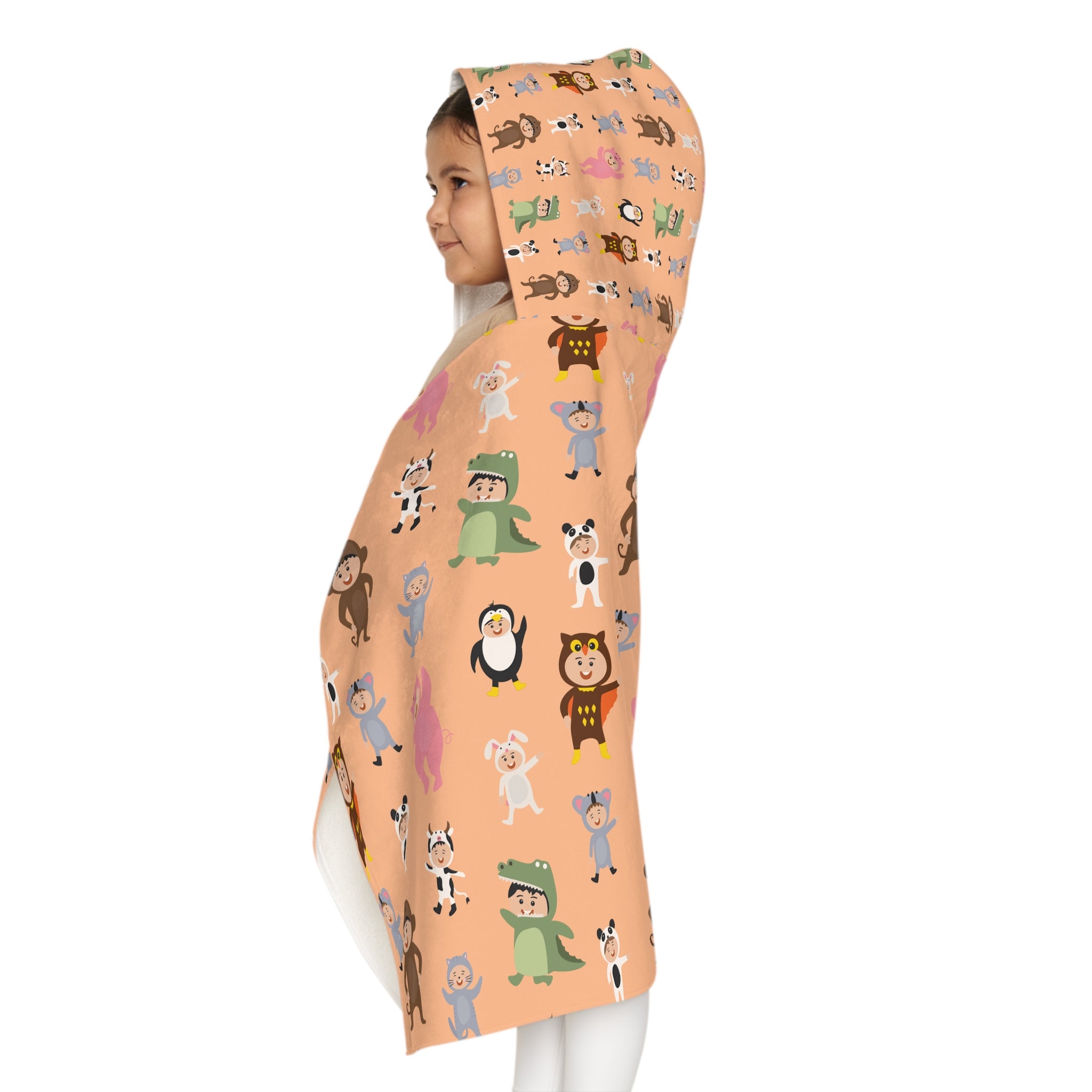 Animal Costume Design Hooded Towel, Cute Designs - Youth Hooded Towel