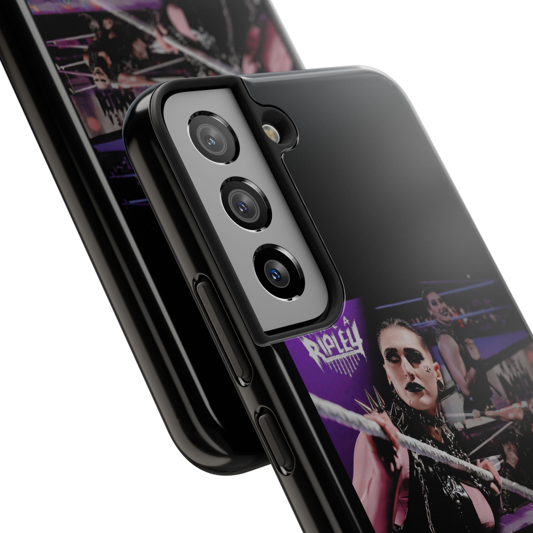 Rhea Ripley Wrap Graphic Portrait Design, iPhone and Samsung Case Cool Graphic Sports Fan Phone Case