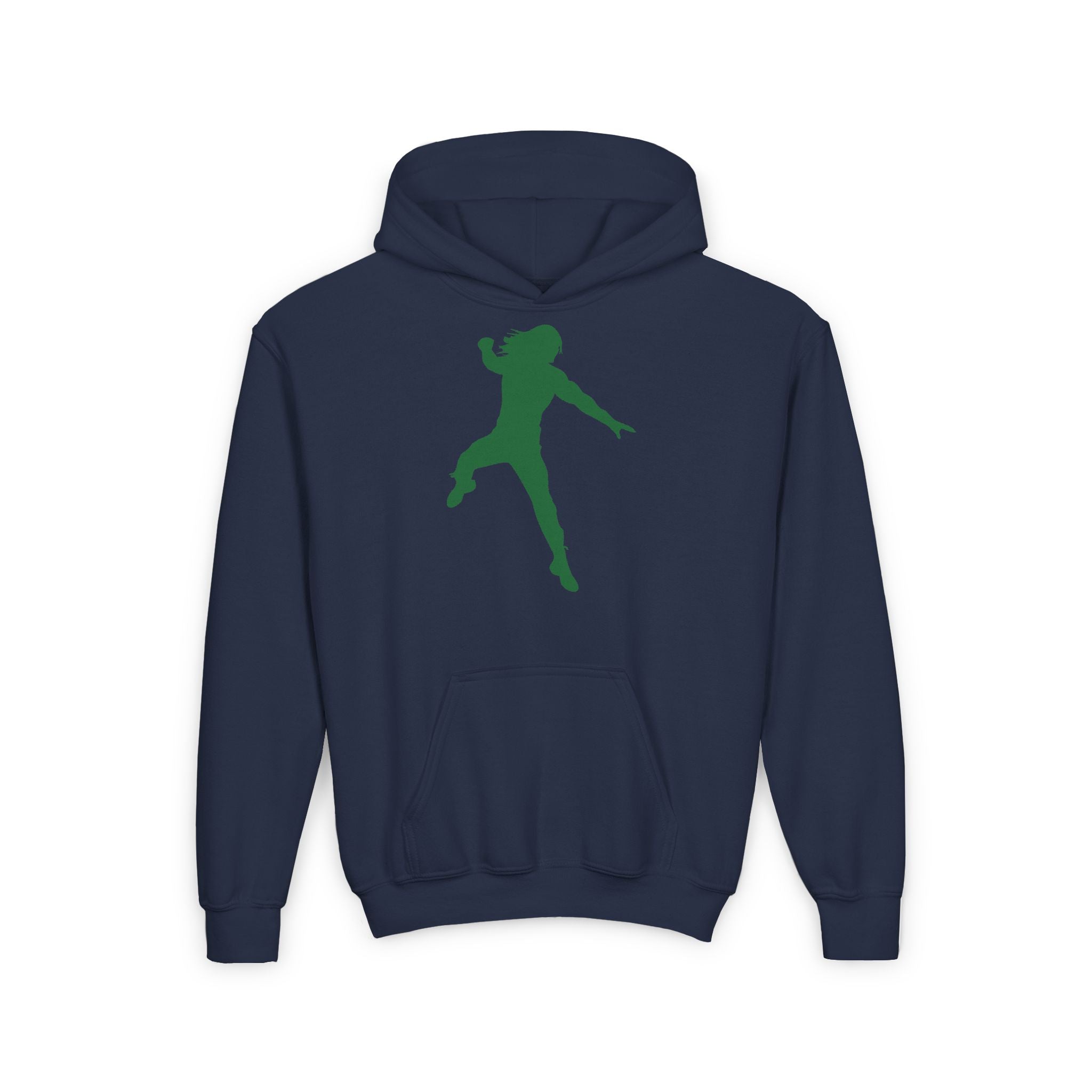 Roman Reigns Jump Green Shirt Design, Sports Fan Kids Hoodies - Youth Heavy Blend Hooded Sweatshirt, Unisex Wrestling Fan Hoodies, Gift for Her-Him, Casual Outwear