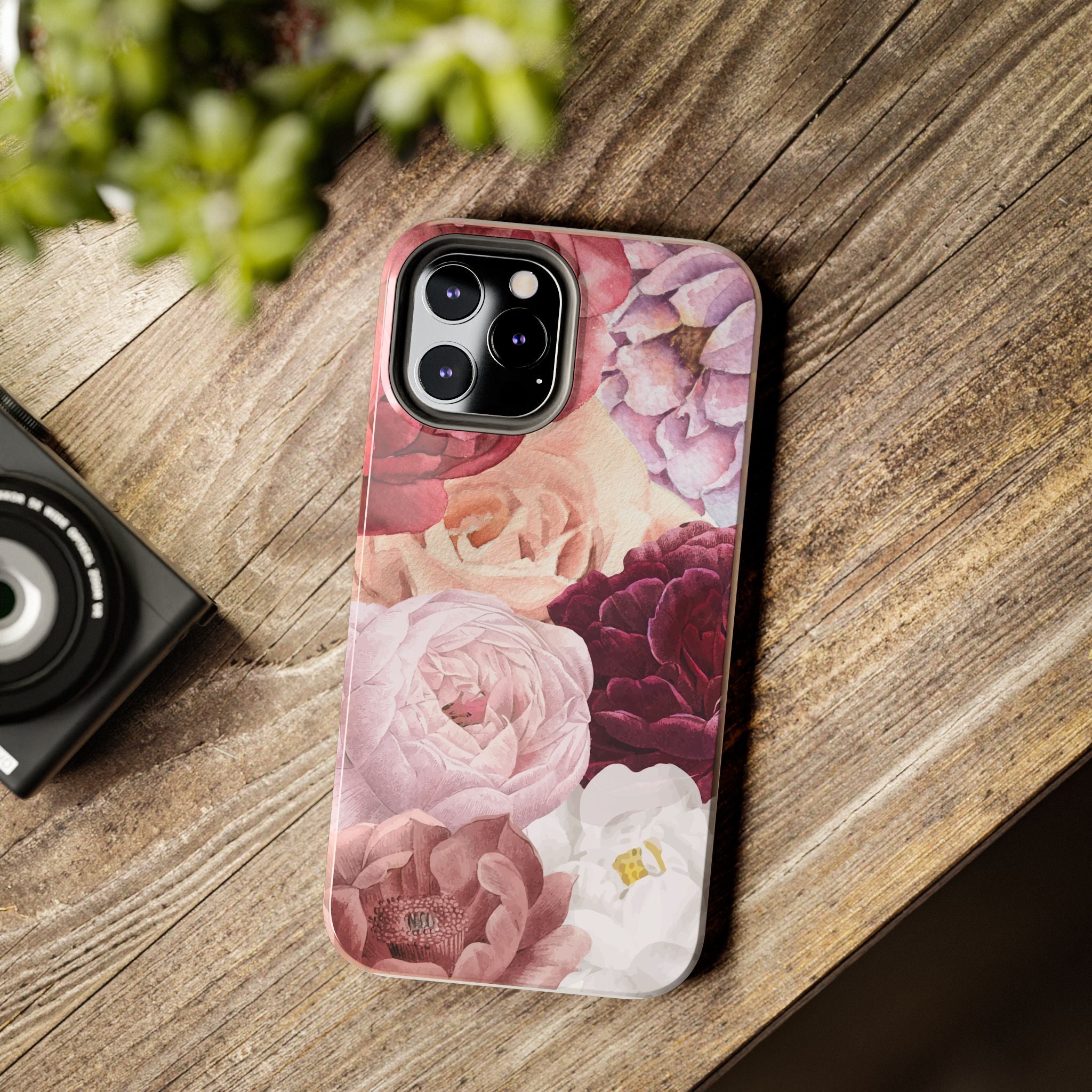 Pink Purple Watercolor Flower, Elegant Phone Cases, Stylish Phone Covers, Chic Phone Protectors, Fashionable Case for Her, Trendy Smartphone Accessories