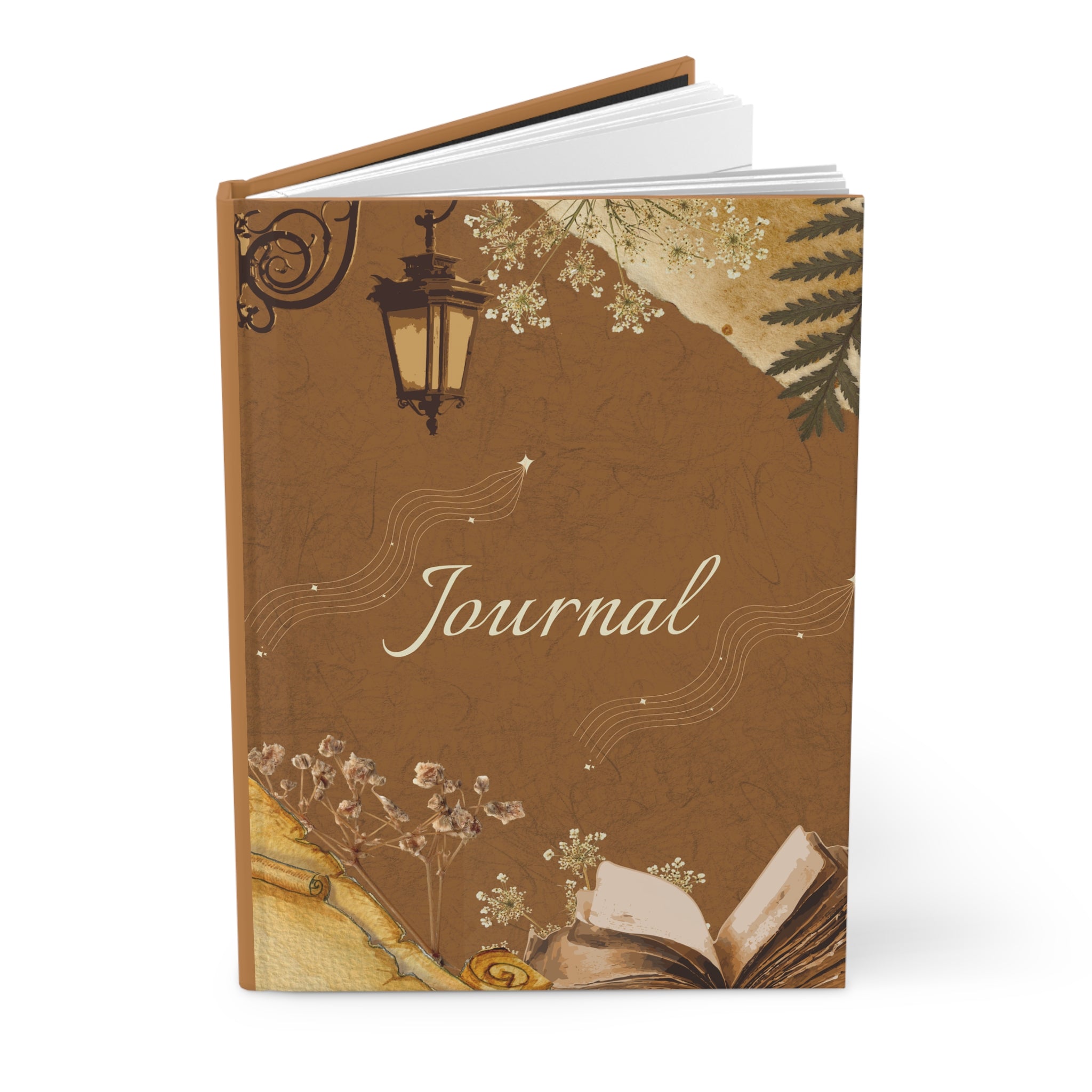 Elegant Brown Journal, Hardcover Journal Matte, Lined Pages Notebook for Writing, Bullet Journal, Travel Diary, Planner