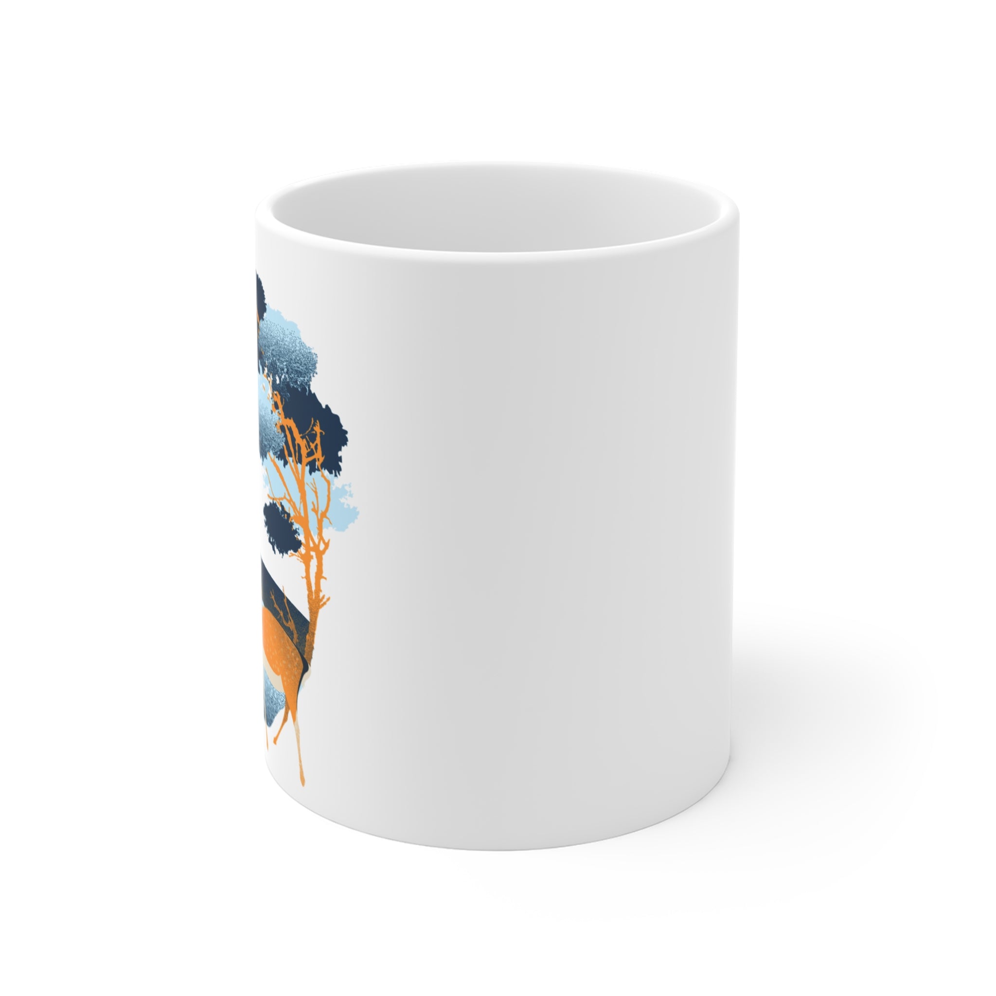 Blue and Oramge Illustration Cute Mug design | Perfect gift Idea