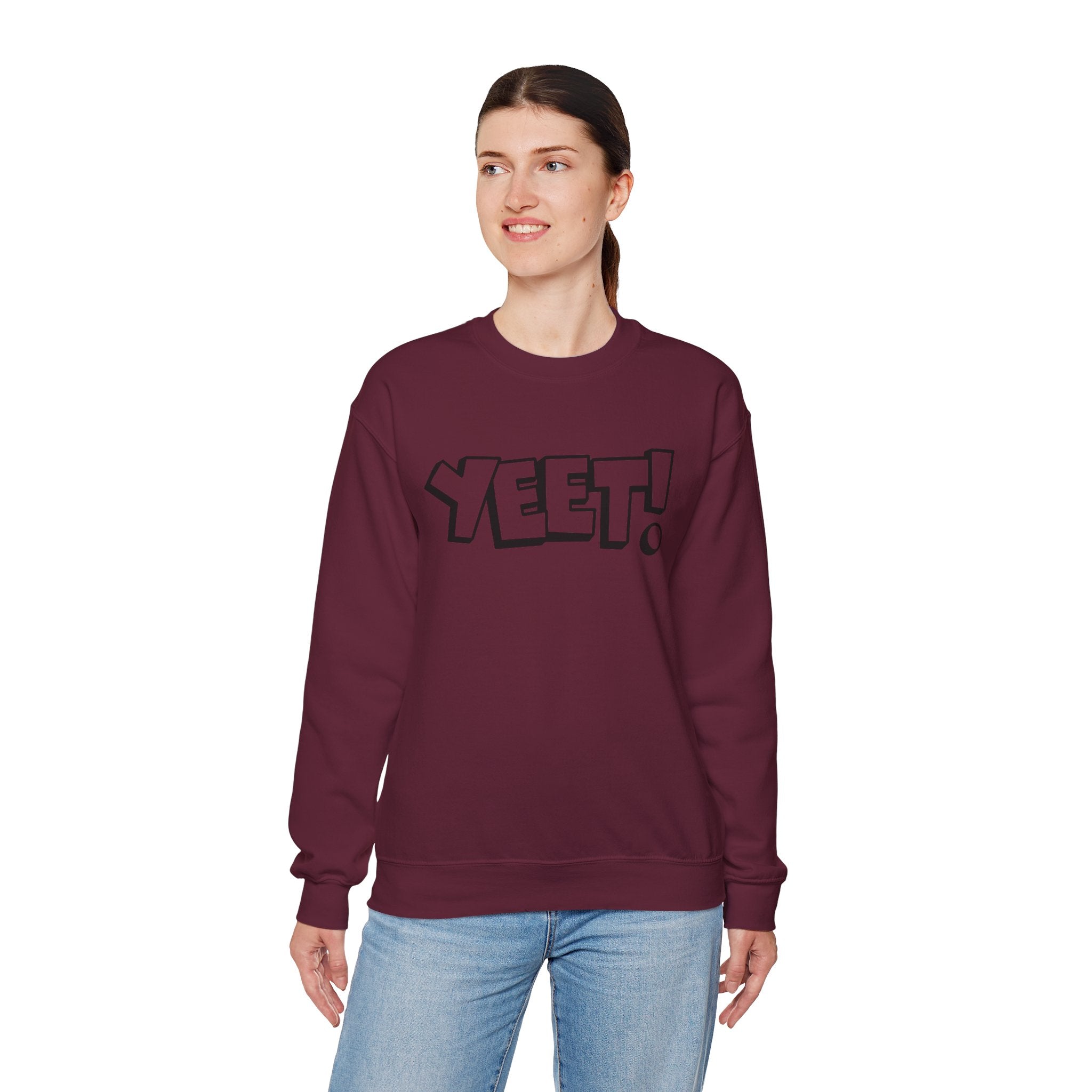 Yeet! Shirt Design, Wrestling Fan Unisex Sweatshirt - Gift for Him or Her, Casual Outwear, Graphic Design, Heavy Blend Crewneck Sweatshirt