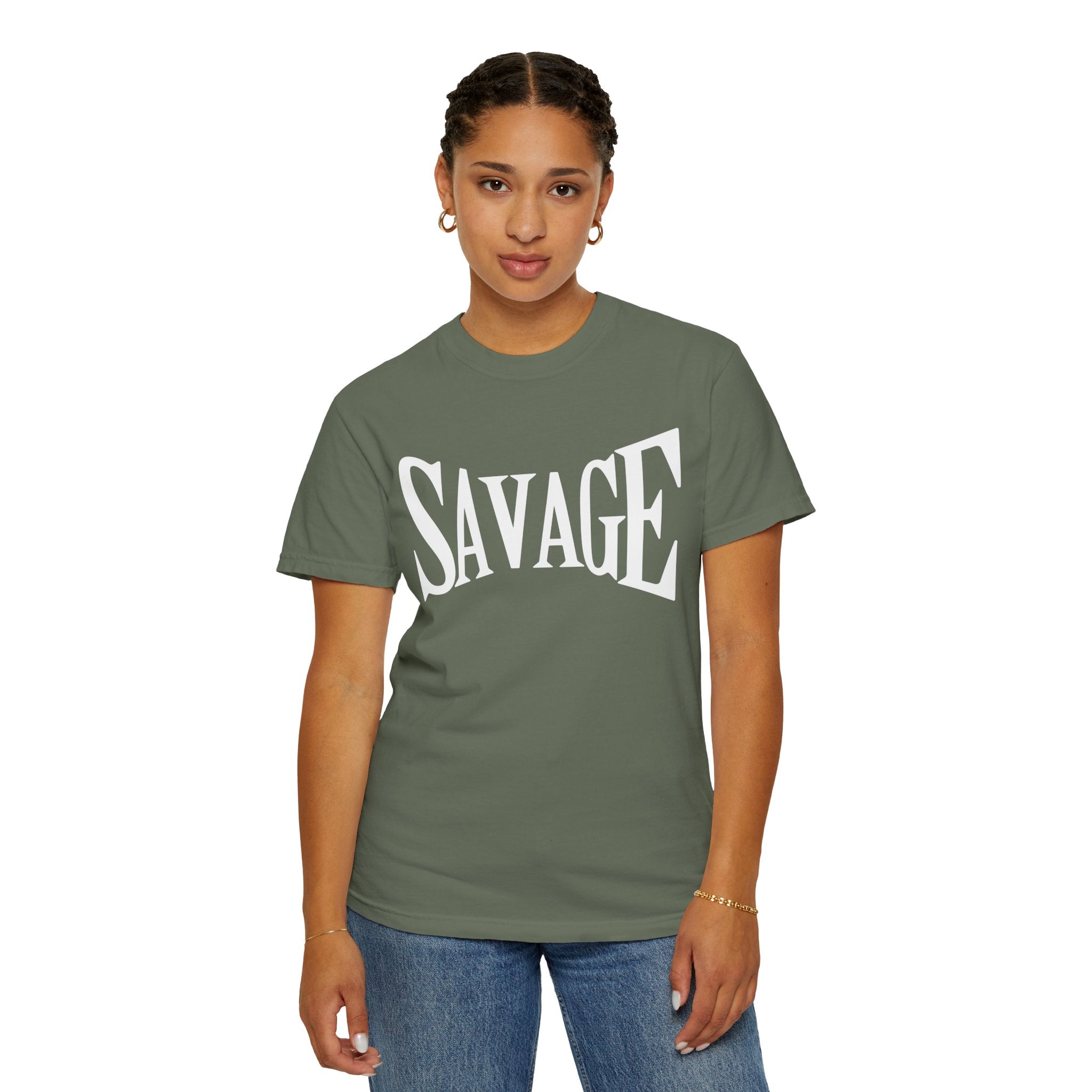 Savage, Graphic Design Unisex T-shirt, Casual Cotton Outwear, Gift for Him- Gift for Her, Stylish Tee, Cool Shirt, Trendy Apparel, Comfortable Top,