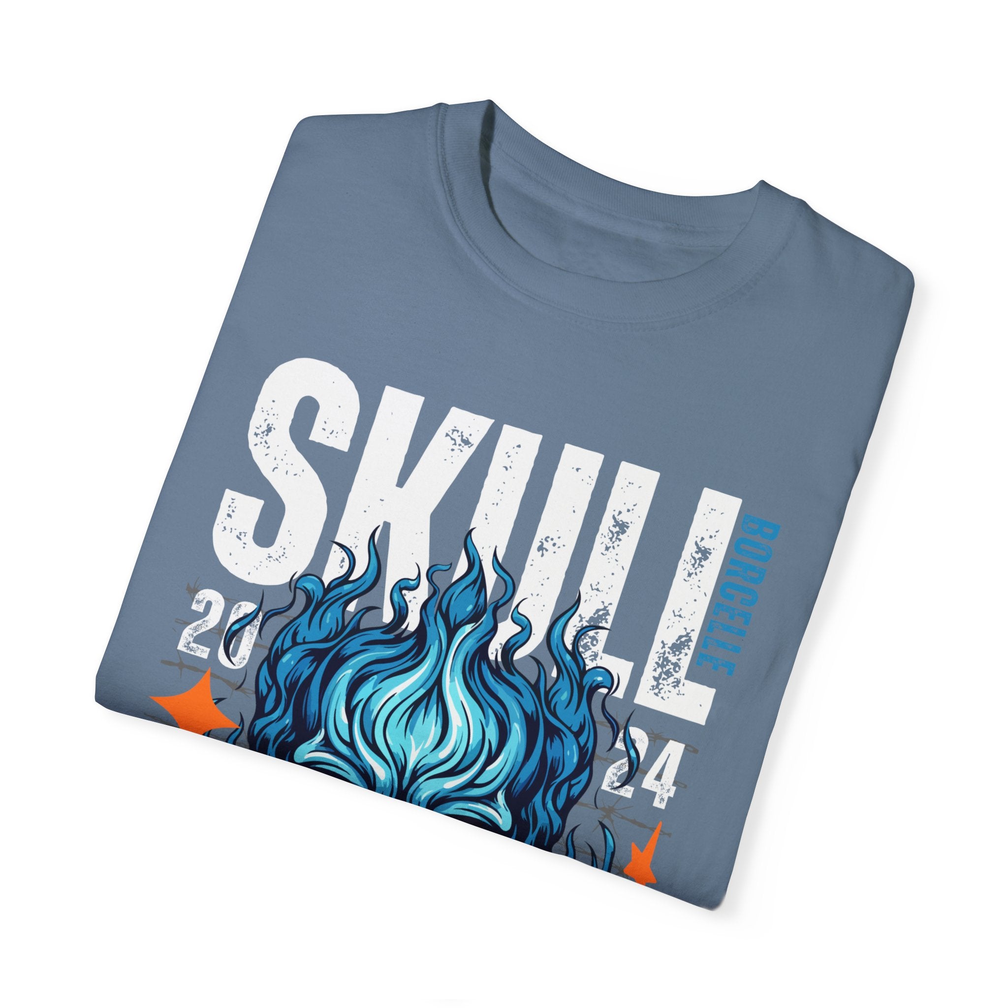 Skull Fire, Graphic Design Unisex T-shirt, Casual Cotton Outwear, Gift for Him- Gift for Her, Stylish Tee, Cool Shirt, Trendy Apparel, Comfortable Top,