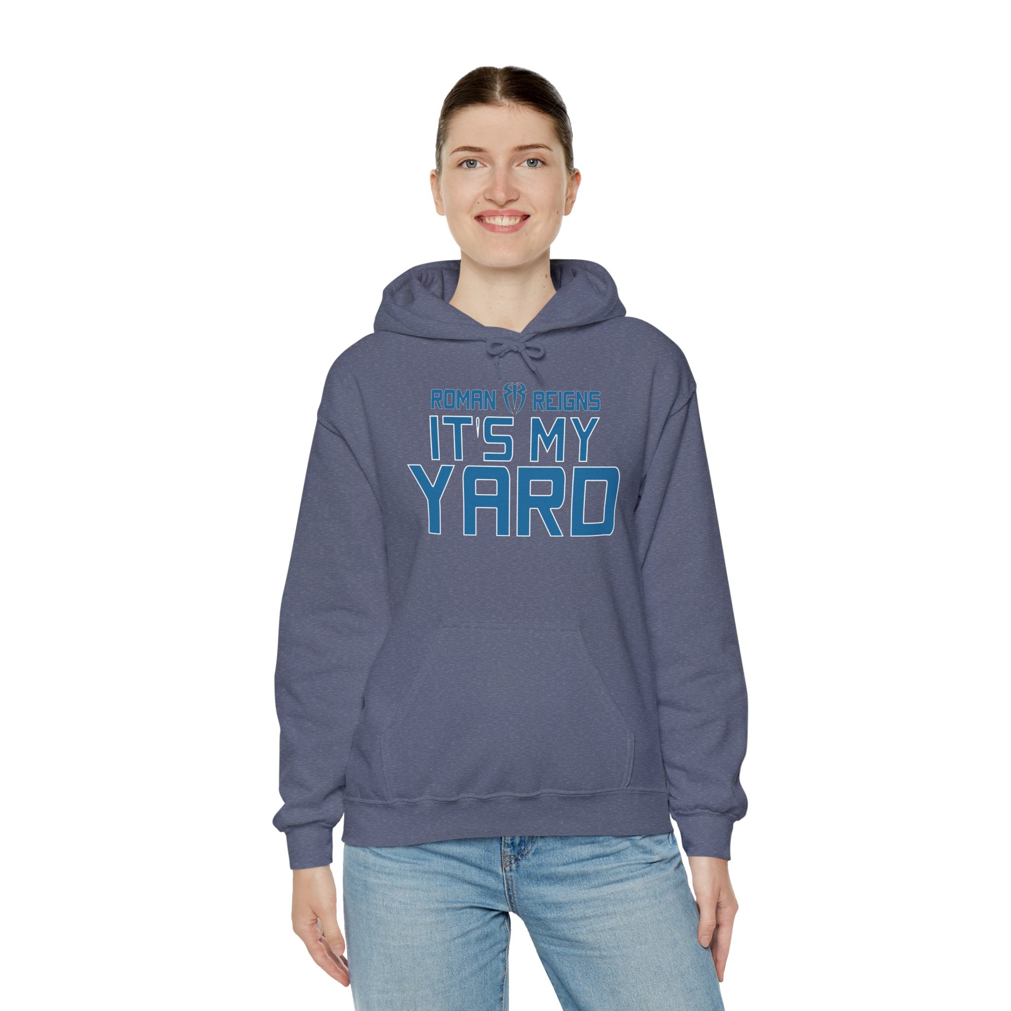 It's My Yard Roman Reigns Design Hoodies, Gift for Her - Gift for Him, Sports Fan Wrestling Unisex Hooded Sweatshirt, Casual Outwear