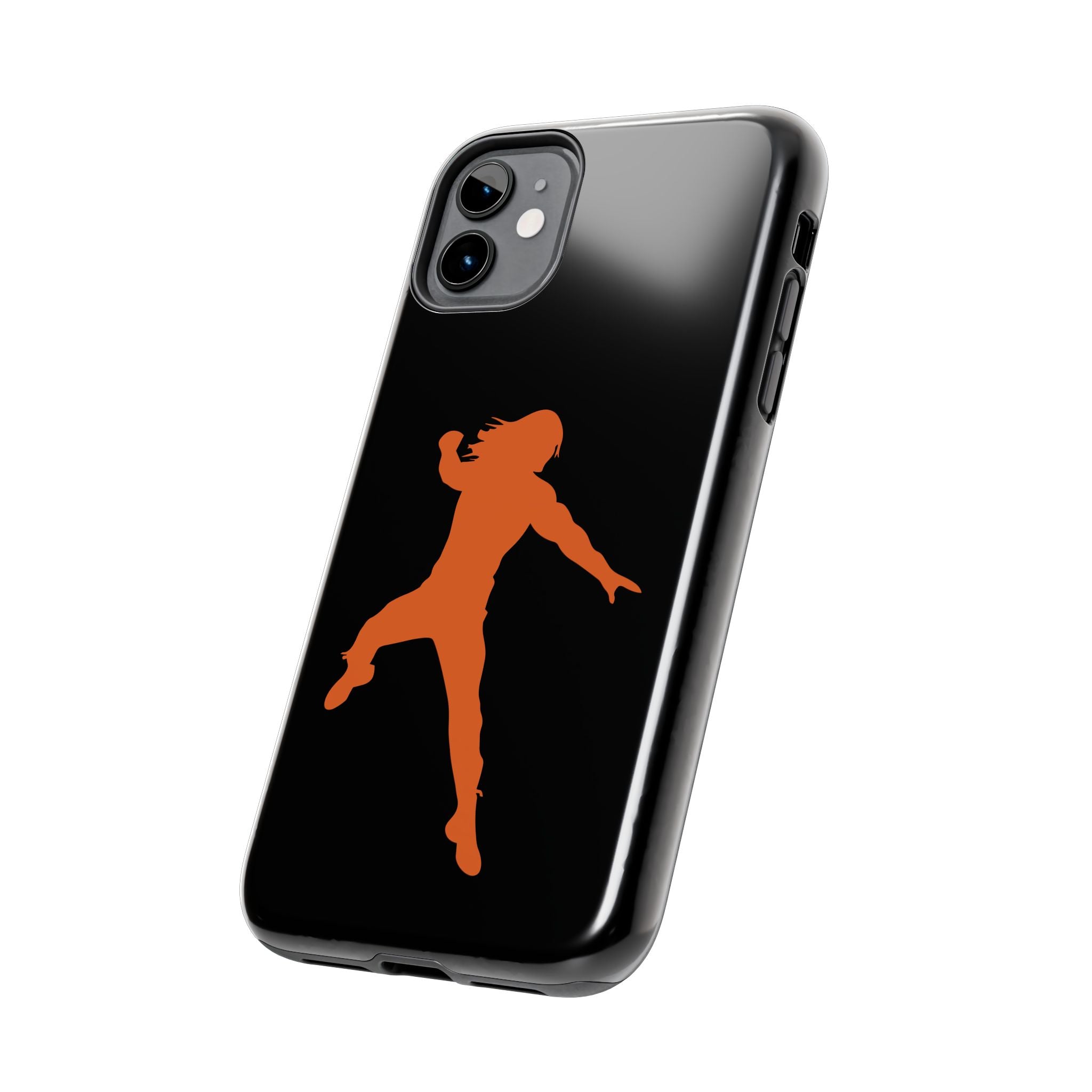 Roman Reigns Jump Orange Graphic Design, iPhone and Samsung Case Cool Graphic Sports Fan Phone Case