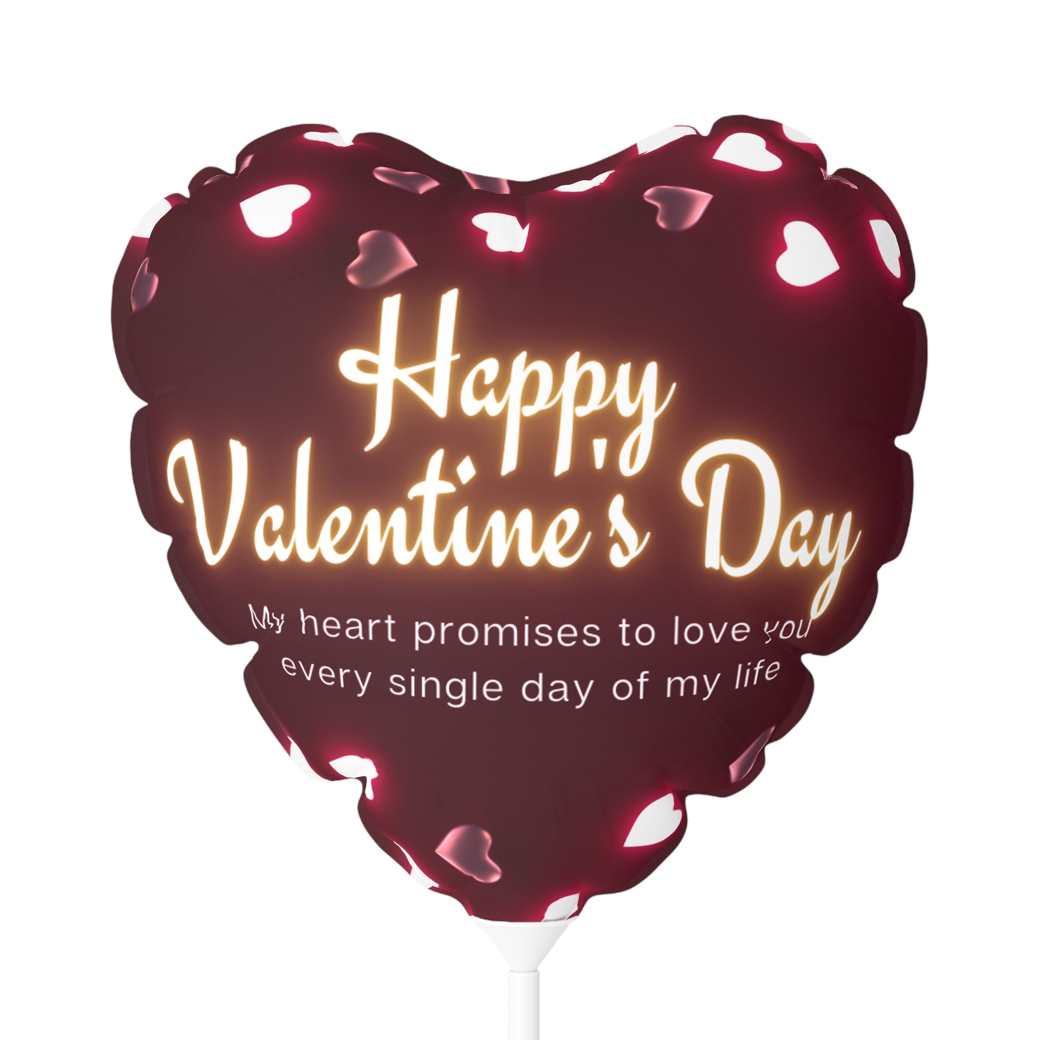 Valentine's Day- Promises - Balloons, Romantic Heart-Shaped Decorations and Words, Love Party Supplies, Anniversary Celebration