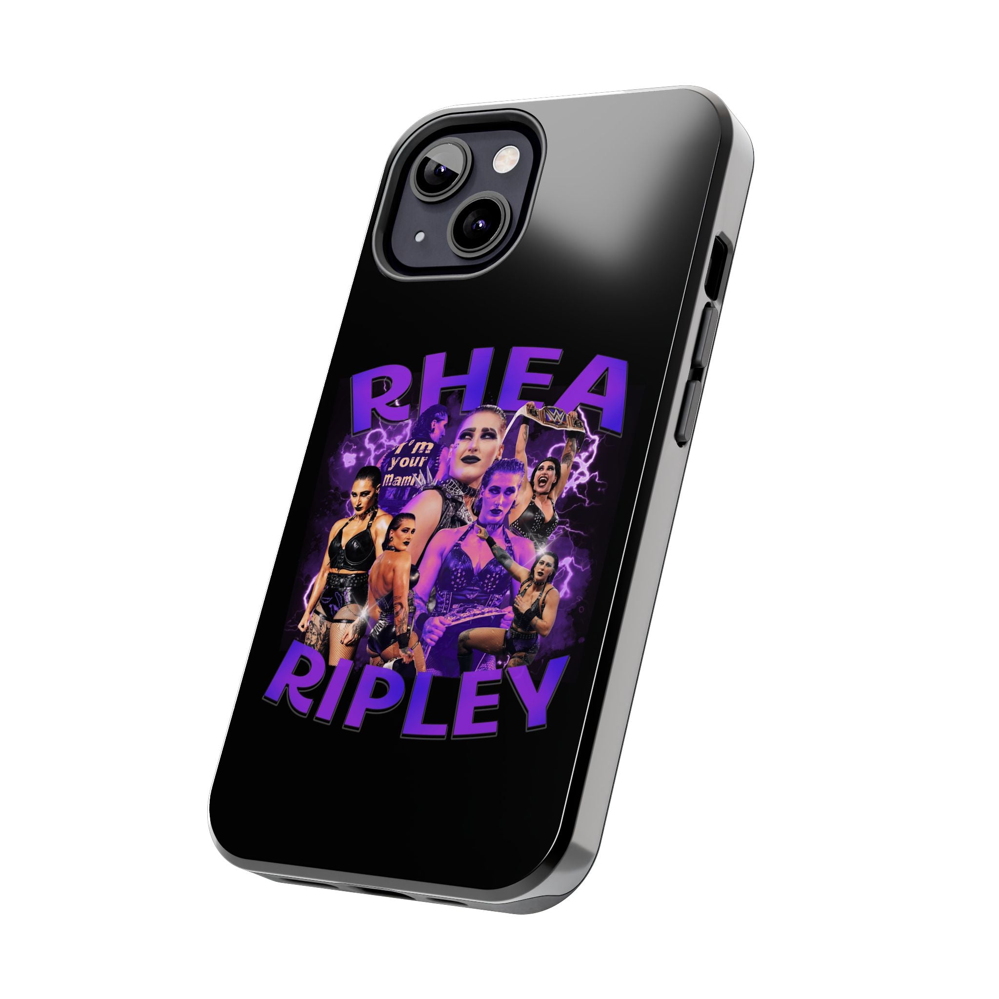 Rhea Ripley Graphic Portrait Design, iPhone and Samsung Case Cool Graphic Sports Fan Phone Case