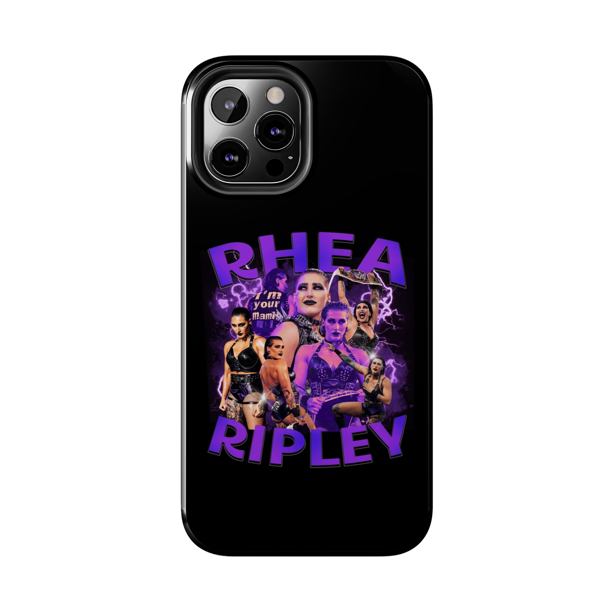 Rhea Ripley Graphic Portrait Design, iPhone and Samsung Case Cool Graphic Sports Fan Phone Case