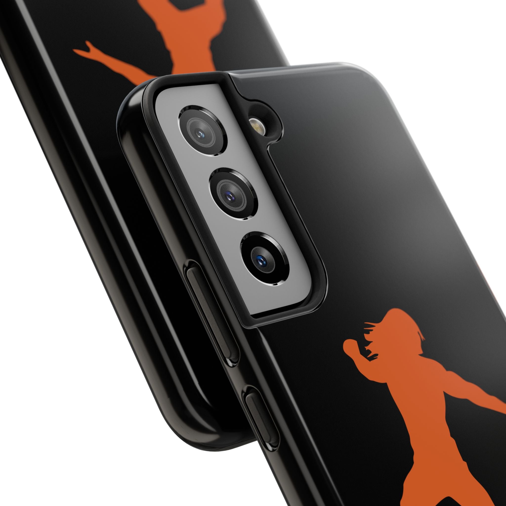 Roman Reigns Jump Orange Graphic Design, iPhone and Samsung Case Cool Graphic Sports Fan Phone Case