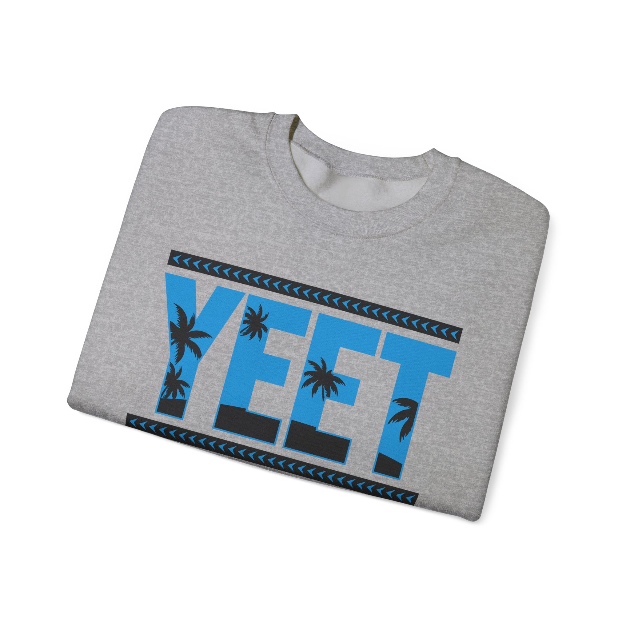 Blue Black Yeet Sweatshirt, Wrestling Fan Unisex Sweatshirt - Gift for Him or Her, Casual Outwear, Heavy Blend Crewneck Sweatshirt