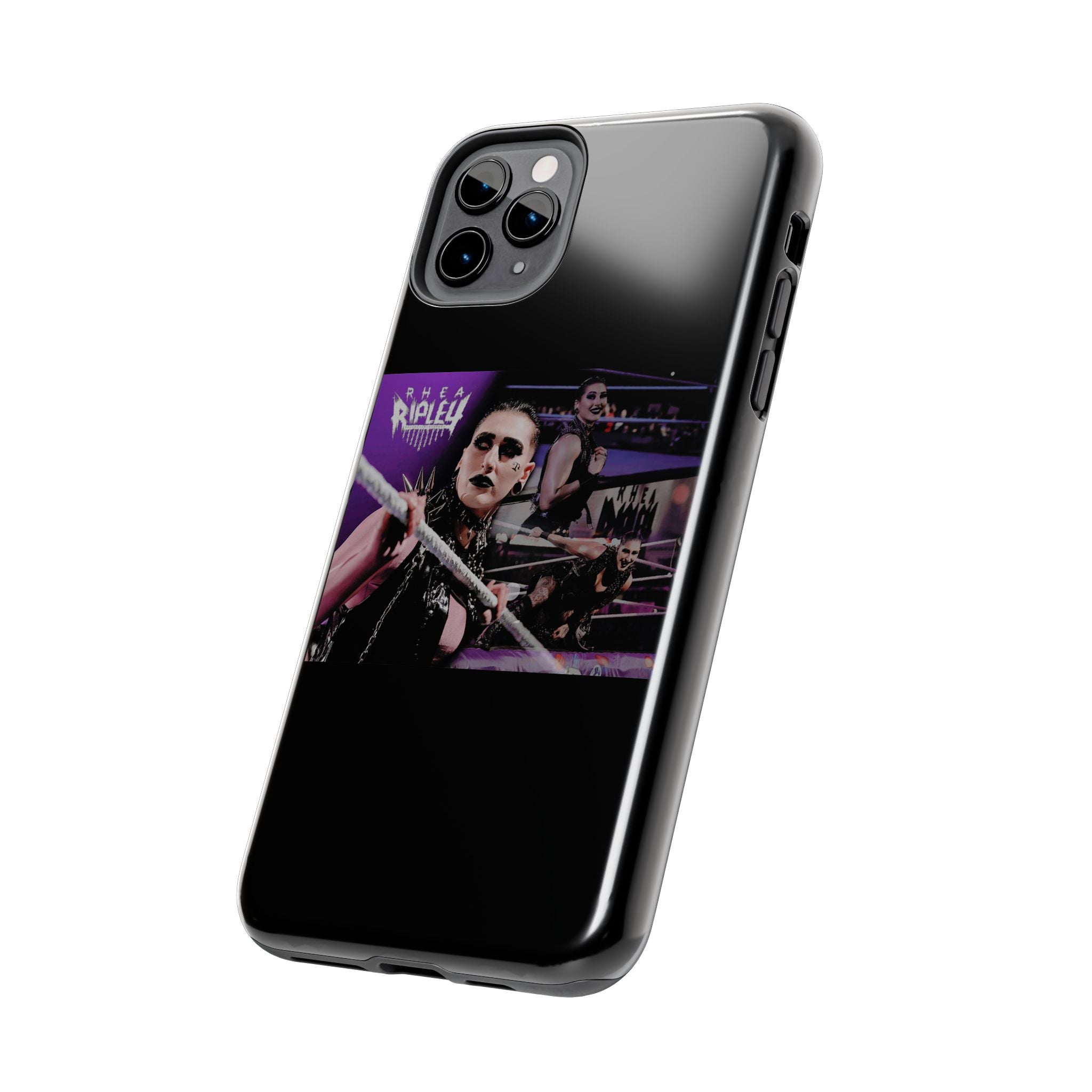 Rhea Ripley Wrap Graphic Portrait Design, iPhone and Samsung Case Cool Graphic Sports Fan Phone Case