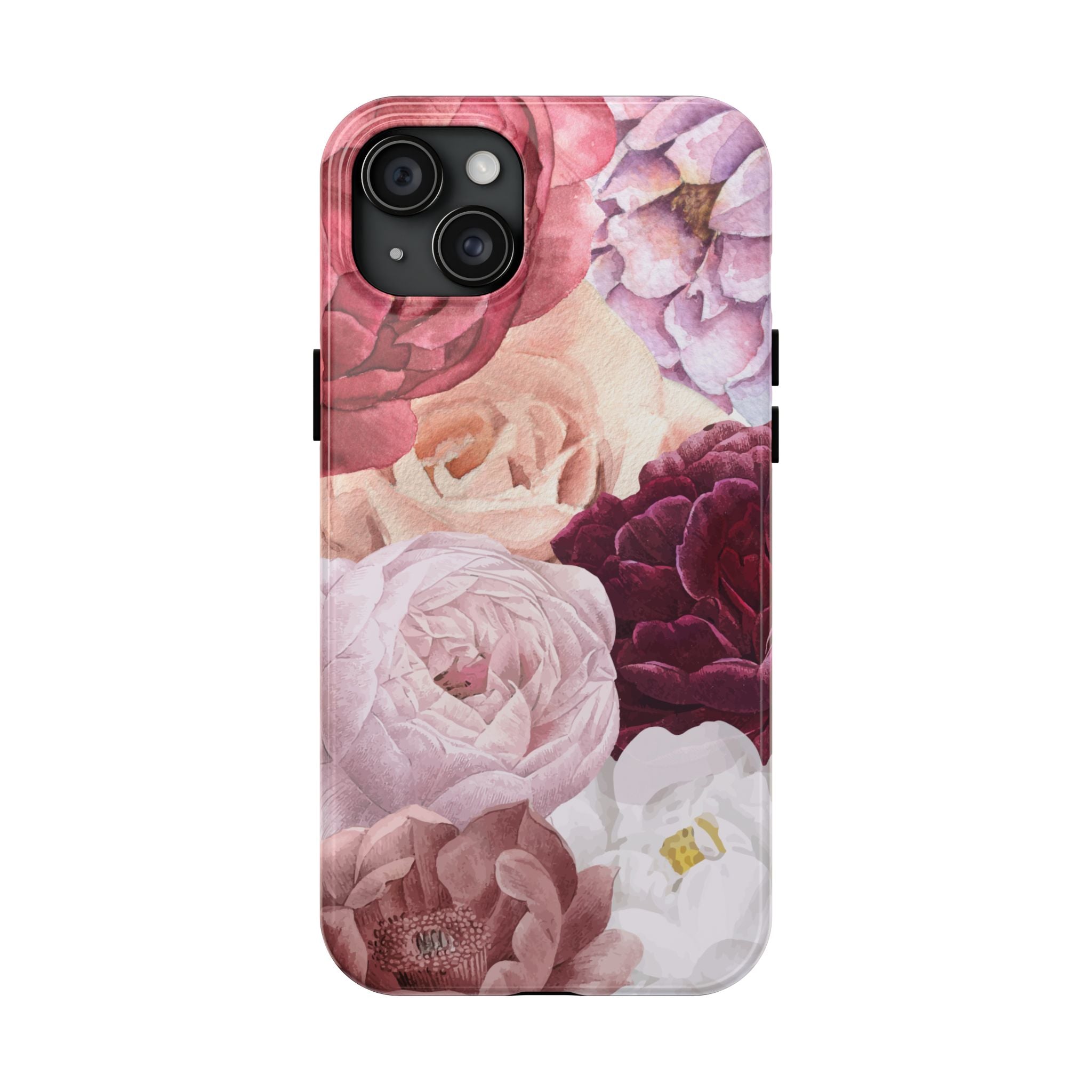 Pink Purple Watercolor Flower, Elegant Phone Cases, Stylish Phone Covers, Chic Phone Protectors, Fashionable Case for Her, Trendy Smartphone Accessories