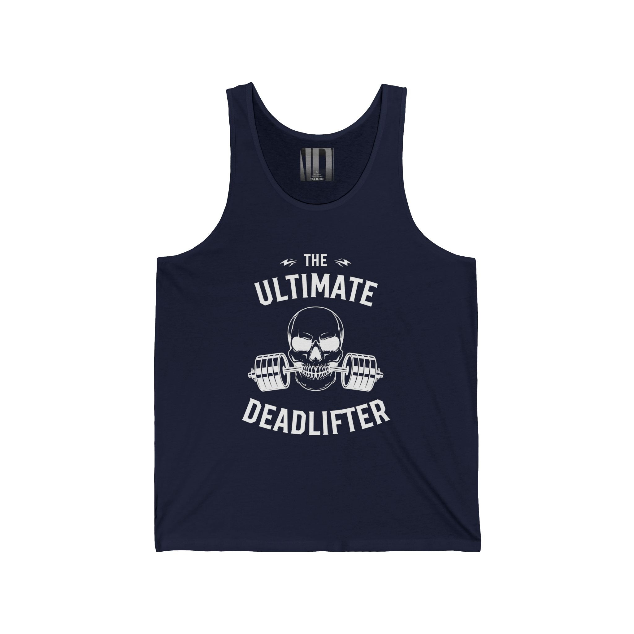 Ultimate Deadlifter White, Gym Dudes Tank Top, Workout Sleeveless Shirt, Fitness Muscle Tee, Athletic Unisex Jersey Tank, Bodybuilding Tank, Exercise Vest