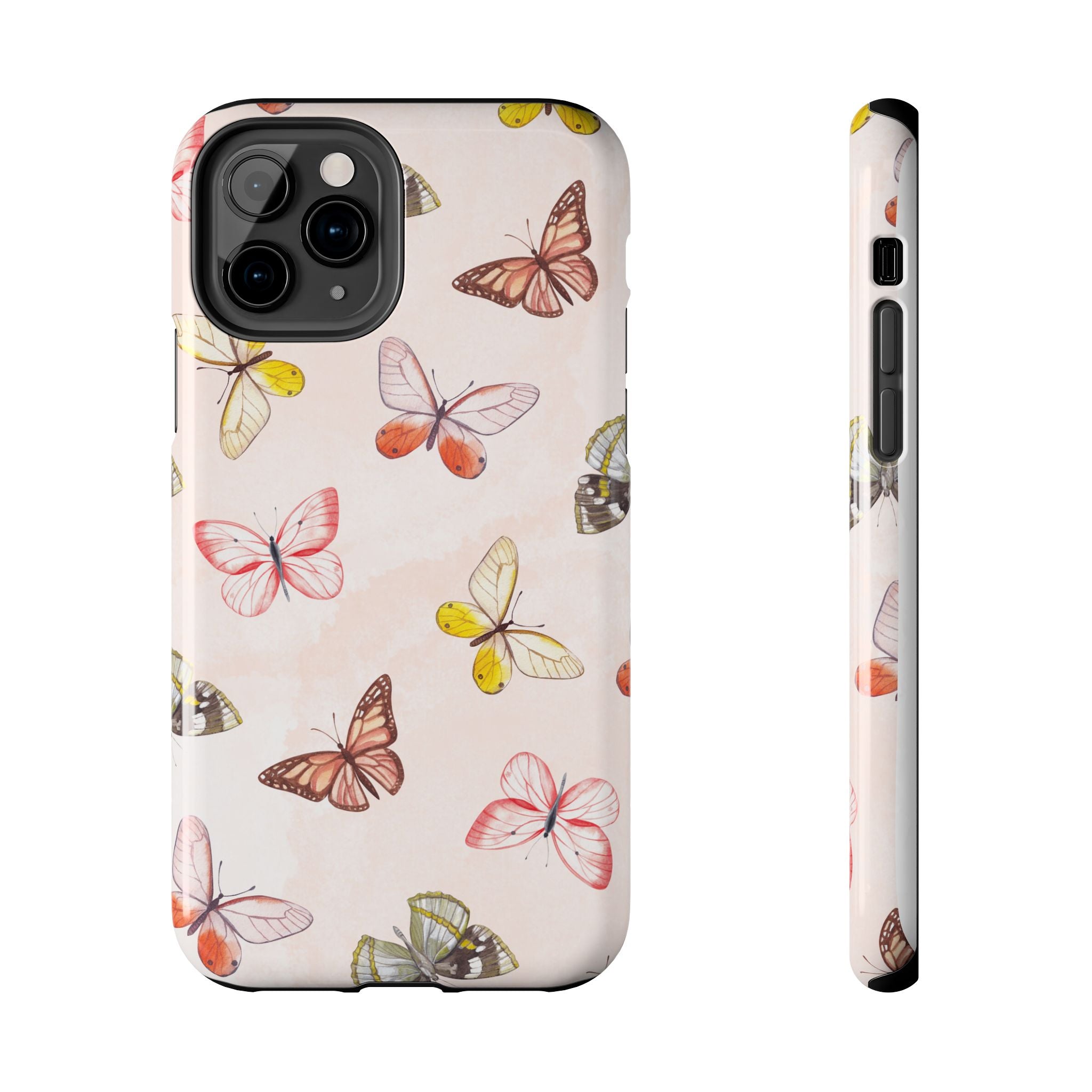 Pink Butterflies, Elegant Phone Cases, Stylish Phone Covers, Chic Phone Protectors, Fashionable Case for Her, Trendy Smartphone Accessories