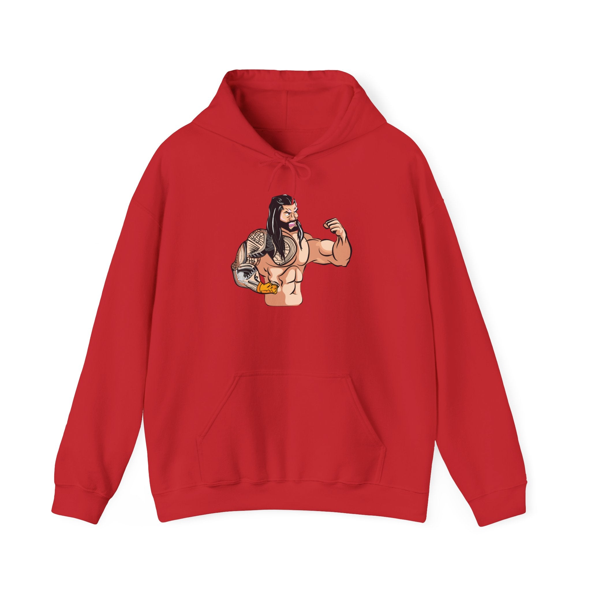 Roman Reigns Cartoon Design Hoodies, Gift for Her - Gift for Him, Sports Fan Wrestling Unisex Hooded Sweatshirt, Casual Outwear