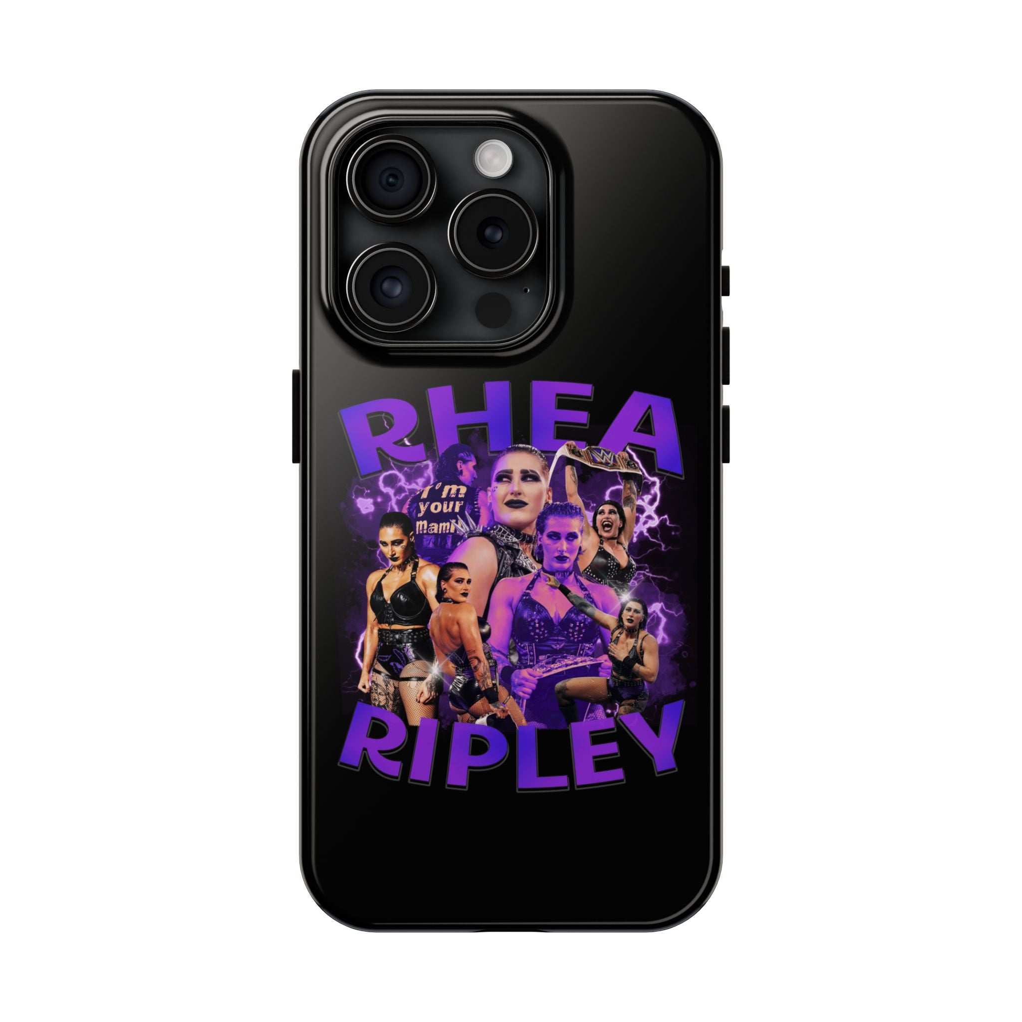 Rhea Ripley Graphic Portrait Design, iPhone and Samsung Case Cool Graphic Sports Fan Phone Case