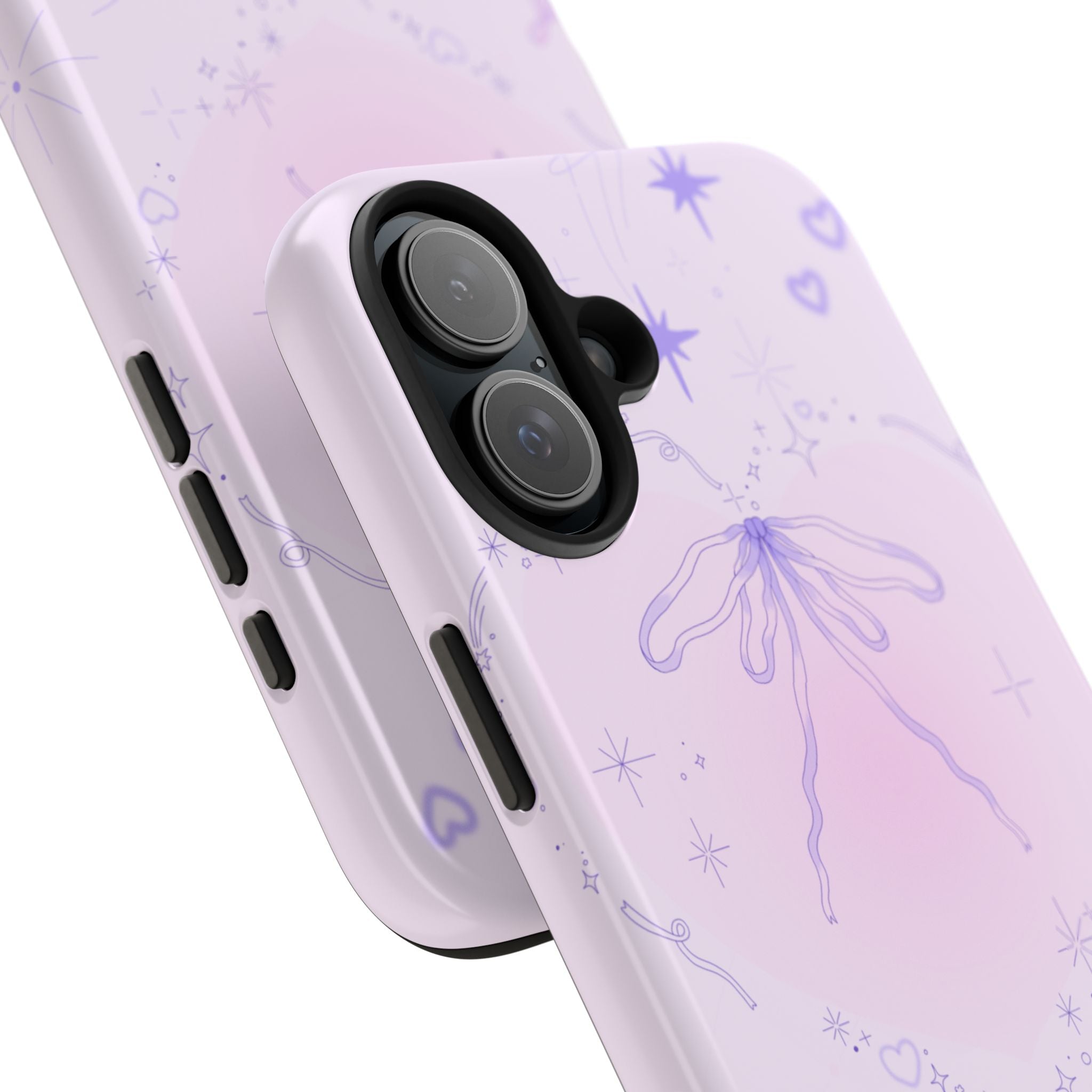 Pink Purple Delicate Fine Line Design, Elegant Phone Cases, Stylish Phone Covers, Chic Phone Protectors, Fashionable Case for Her, Trendy Smartphone Accessories