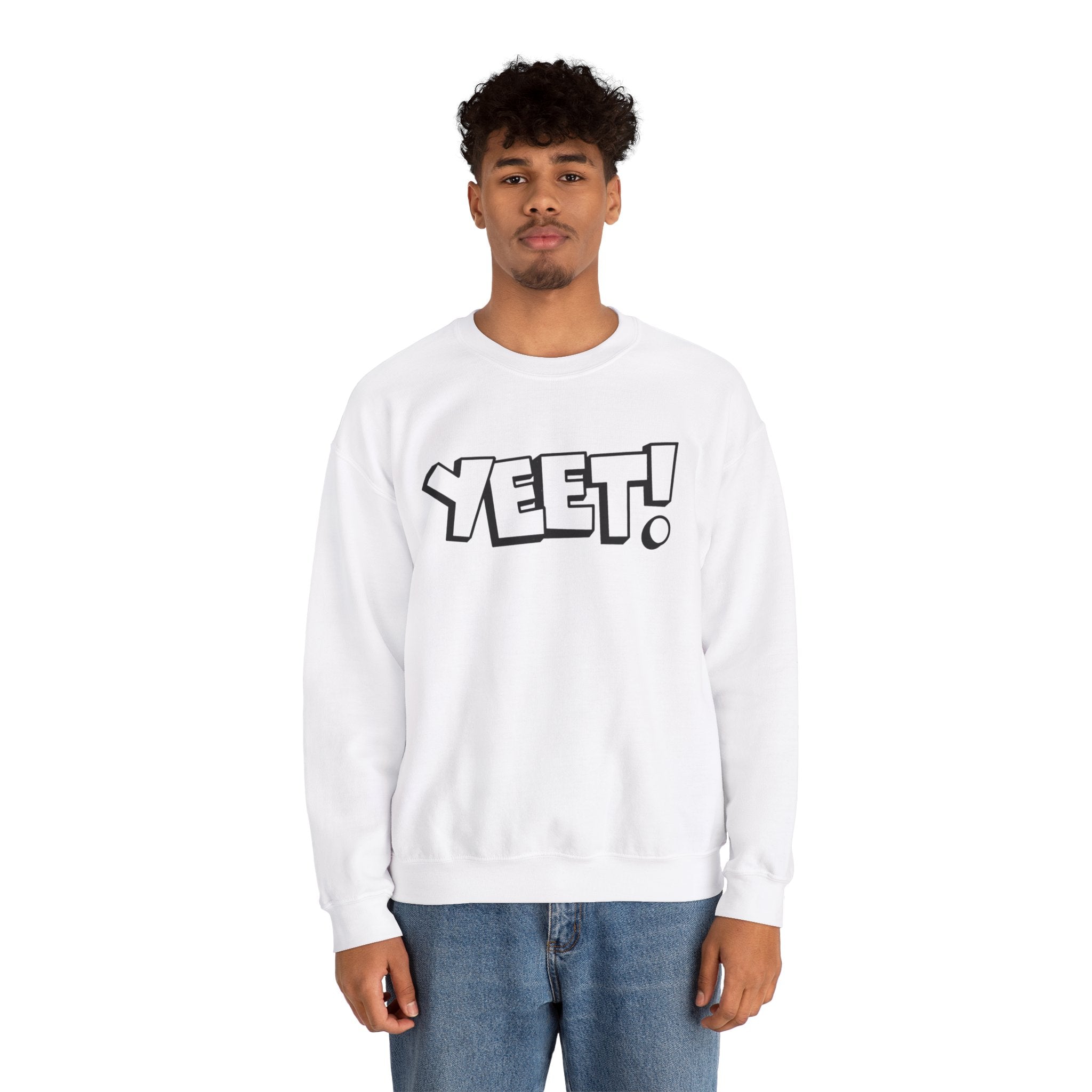 Yeet! Shirt Design, Wrestling Fan Unisex Sweatshirt - Gift for Him or Her, Casual Outwear, Graphic Design, Heavy Blend Crewneck Sweatshirt