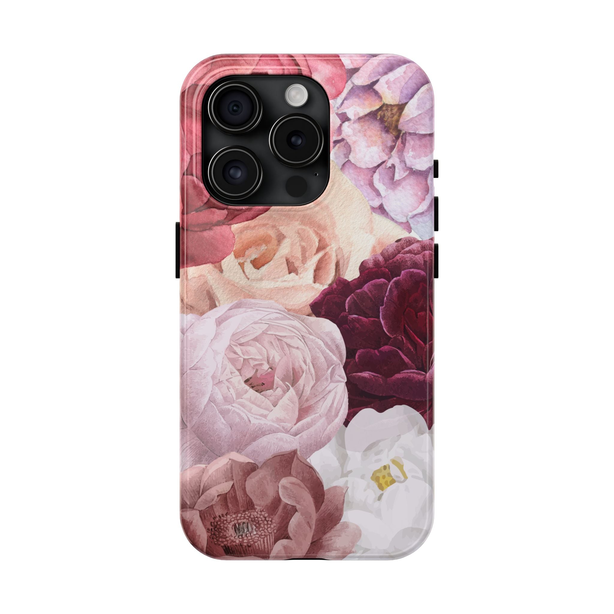 Pink Purple Watercolor Flower, Elegant Phone Cases, Stylish Phone Covers, Chic Phone Protectors, Fashionable Case for Her, Trendy Smartphone Accessories