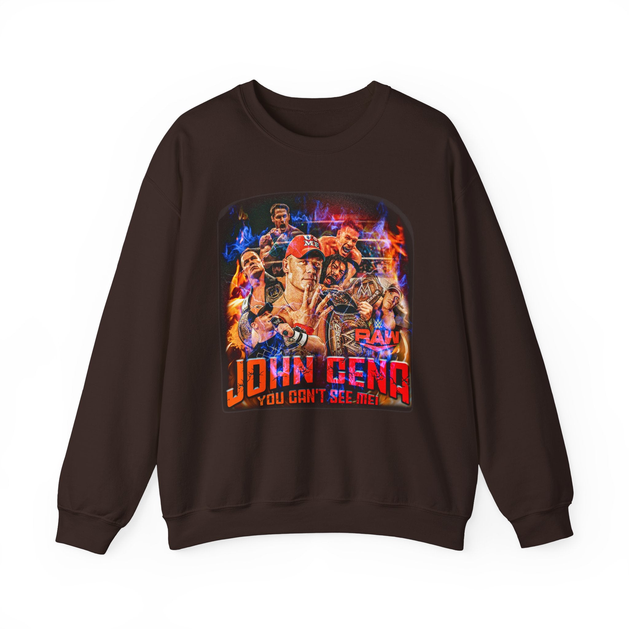 John Cena " You Can't See Me" Sweatshirt, Sports Sweatshirt, Wrestling Fan Unisex Sweatshirt - Gift for Him or Her, Casual Outwear, Heavy Blend Crewneck Sweatshirt