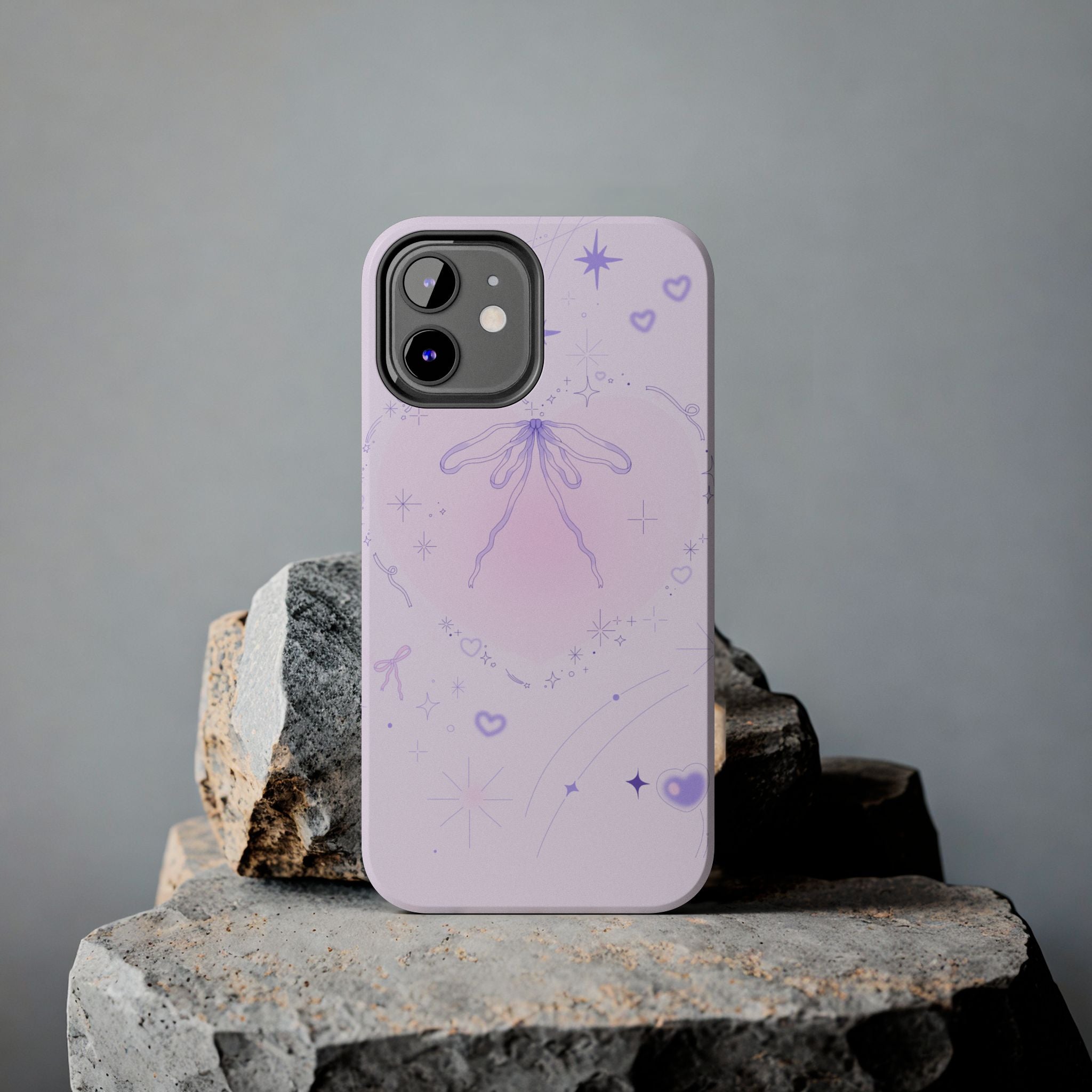 Pink Purple Delicate Fine Line Design, Elegant Phone Cases, Stylish Phone Covers, Chic Phone Protectors, Fashionable Case for Her, Trendy Smartphone Accessories