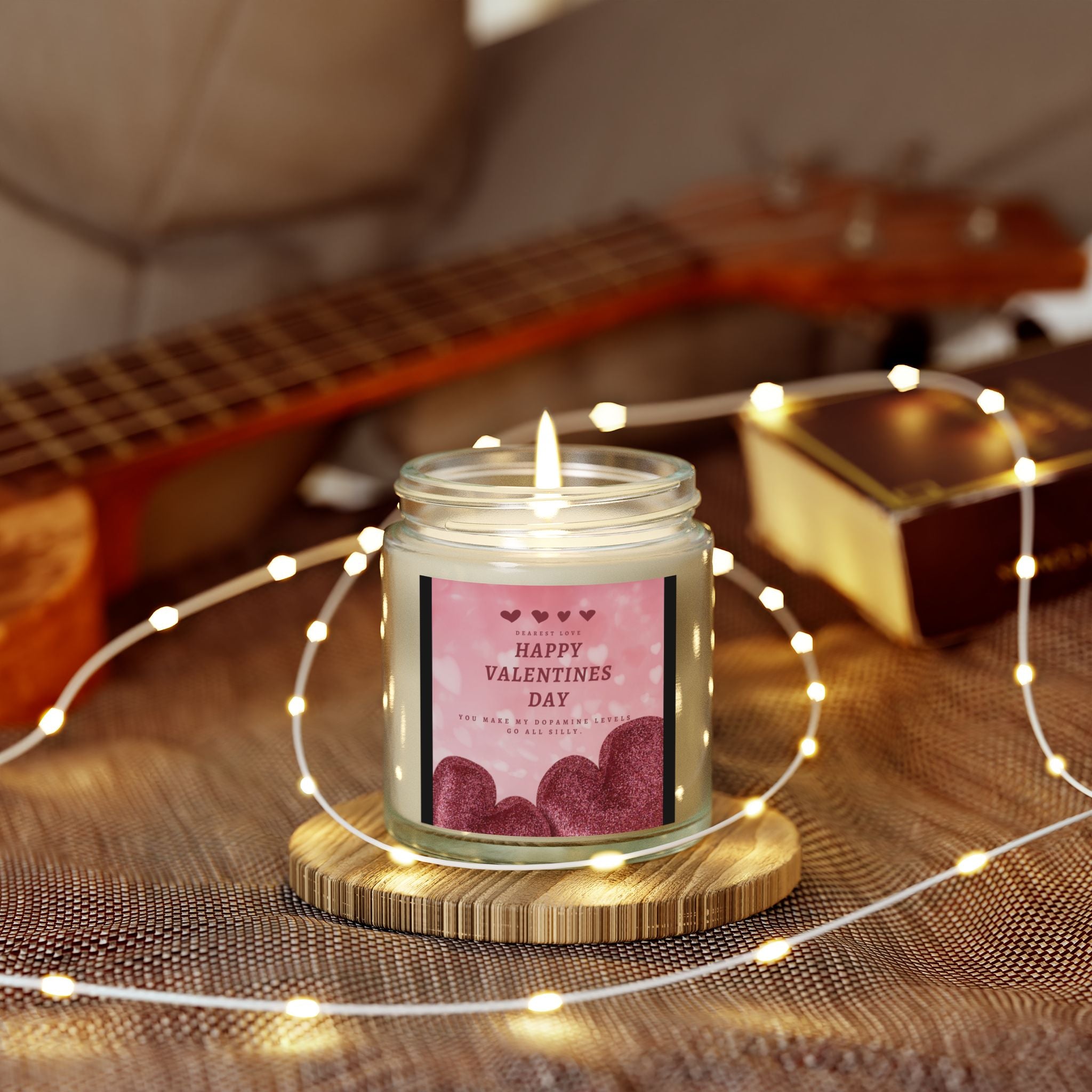 Dearest Love, Happy Valentine's Day Candle, Scented Candles, Luxury Candles Gifts for Women, Stress Relief Luxury Aromatherapy Candles, Romantic Candle Valentines Day Gifts for Her