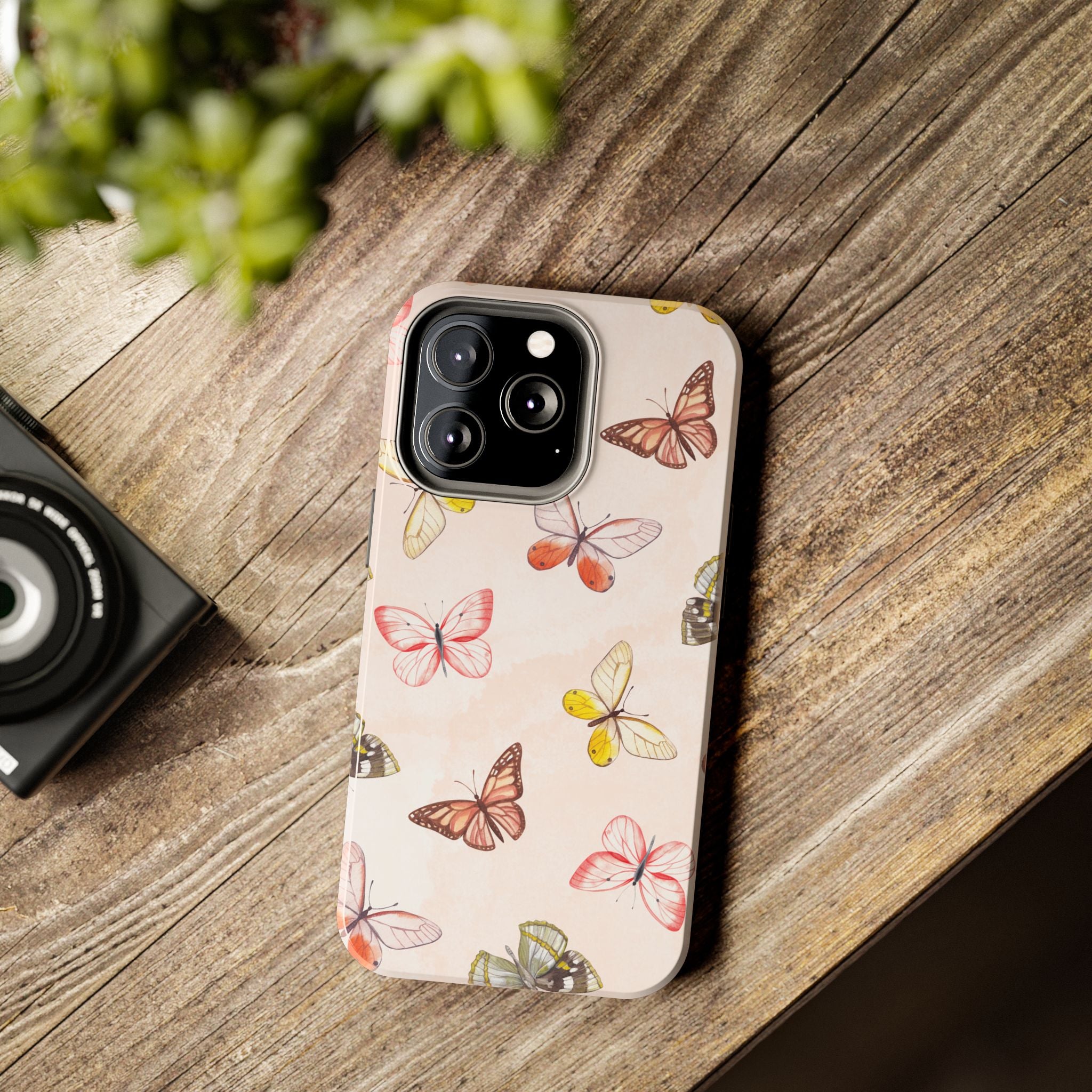 Pink Butterflies, Elegant Phone Cases, Stylish Phone Covers, Chic Phone Protectors, Fashionable Case for Her, Trendy Smartphone Accessories