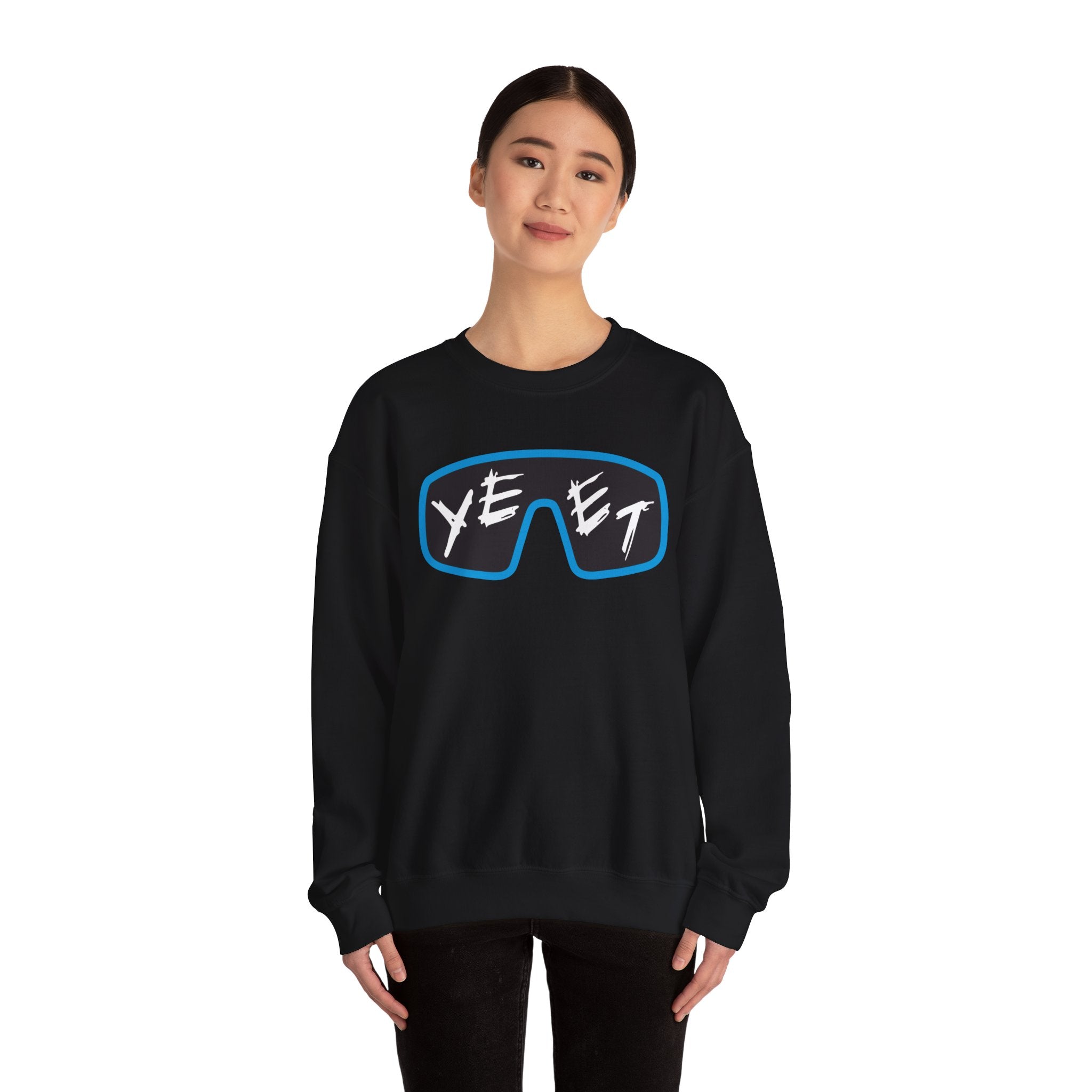 Yeet Glasses Sweatshirt, Wrestling Fan Unisex Sweatshirt - Gift for Him or Her, Casual Outwear, Heavy Blend Crewneck Sweatshirt