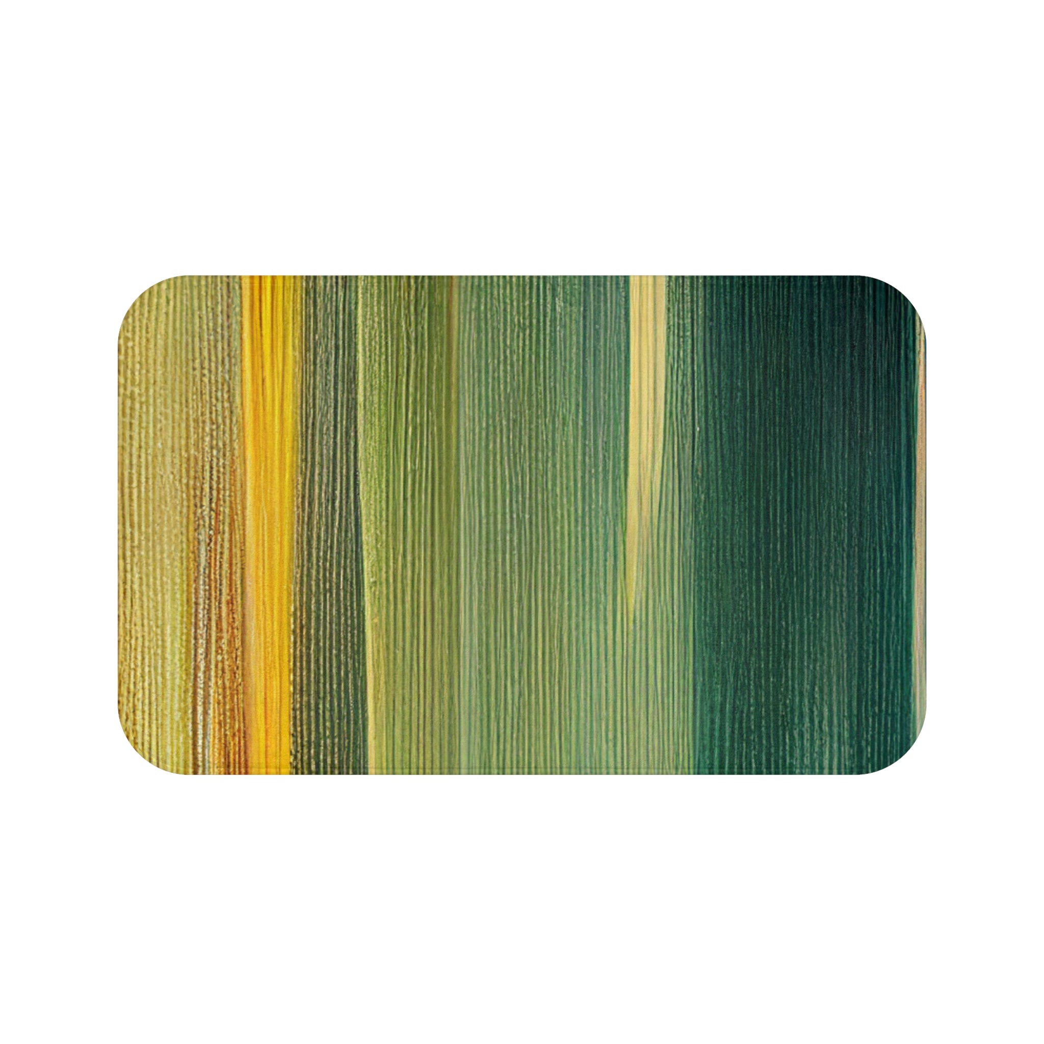 Green Memory Foam Microfiber Bath Mat - Extra Soft Non-Slip Plush Shaggy Rug, Machine Washable, Bathroom Floor, Tub & Shower