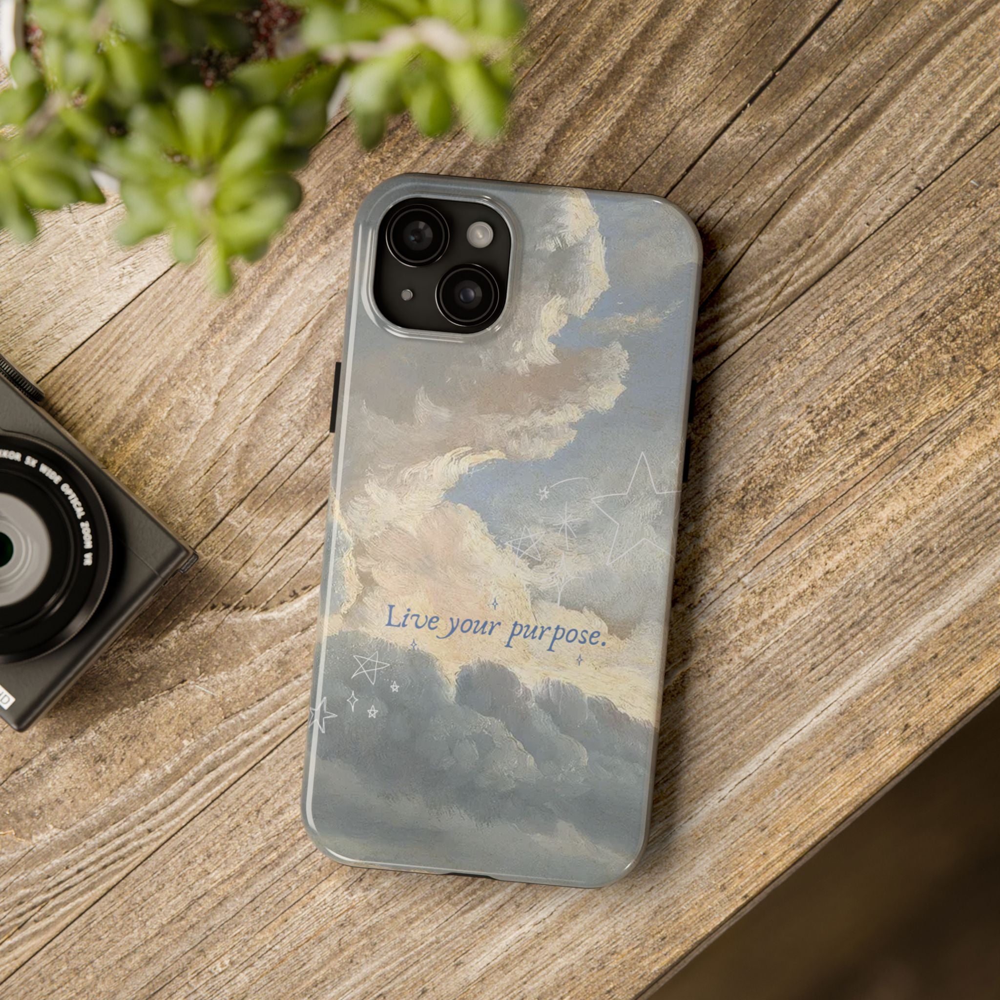 Live Your Purpose, Elegant Phone Cases, Stylish Phone Covers, Chic Phone Protectors, Fashionable Case for Her, Trendy Smartphone Accessories