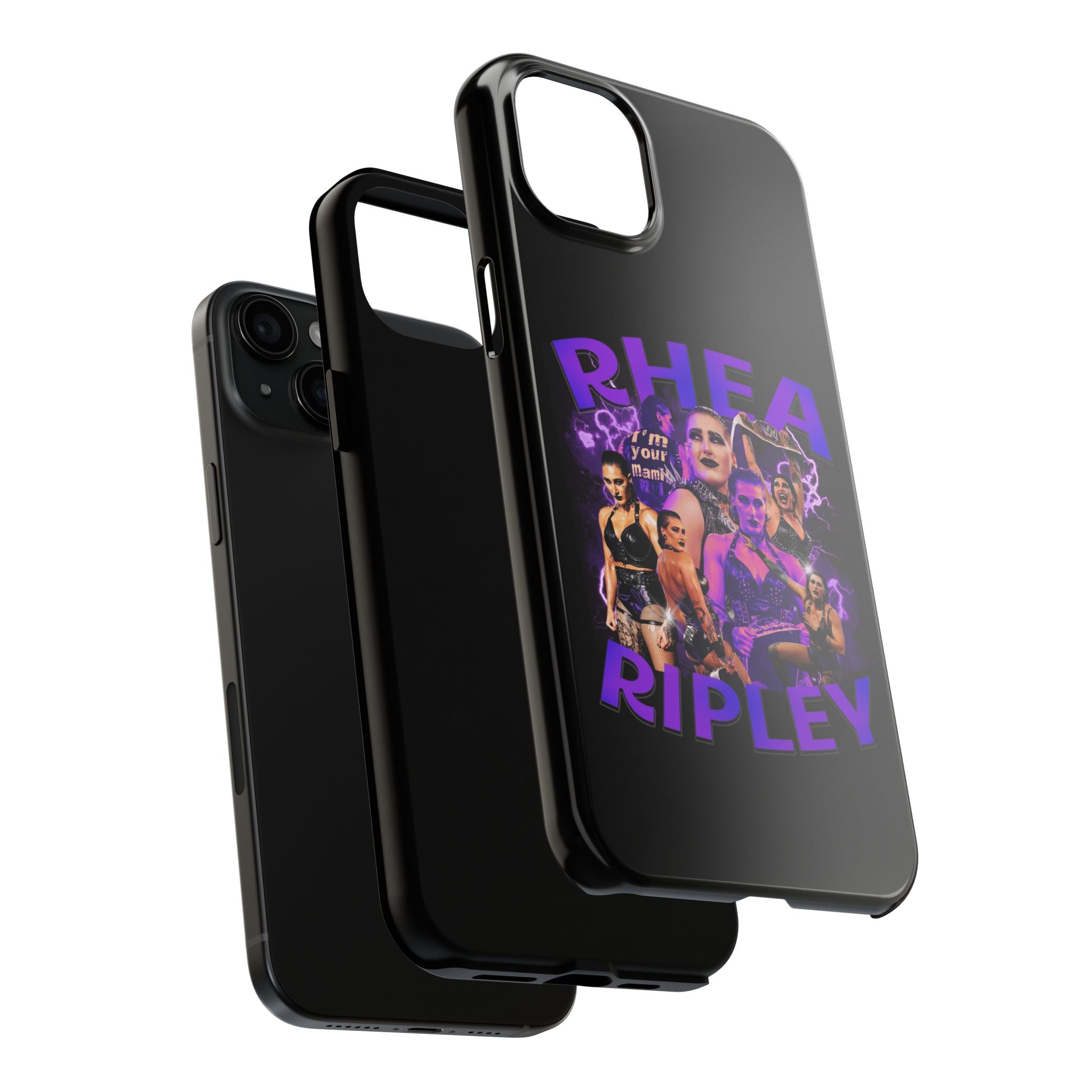 Rhea Ripley Graphic Portrait Design, iPhone and Samsung Case Cool Graphic Sports Fan Phone Case