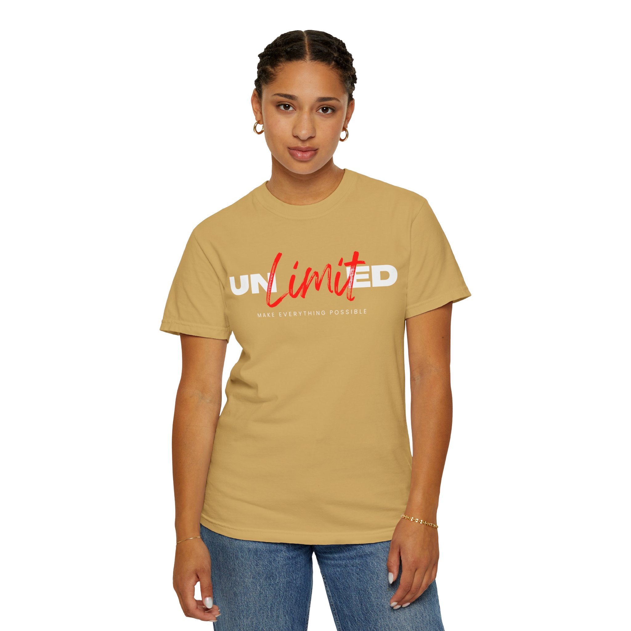 Unlimited, Make Everything Impossible, Graphic Design Unisex T-shirt, Casual Cotton Outwear, Gift for Him- Gift for Her, Stylish Tee, Cool Shirt, Trendy Apparel, Comfortable Top,