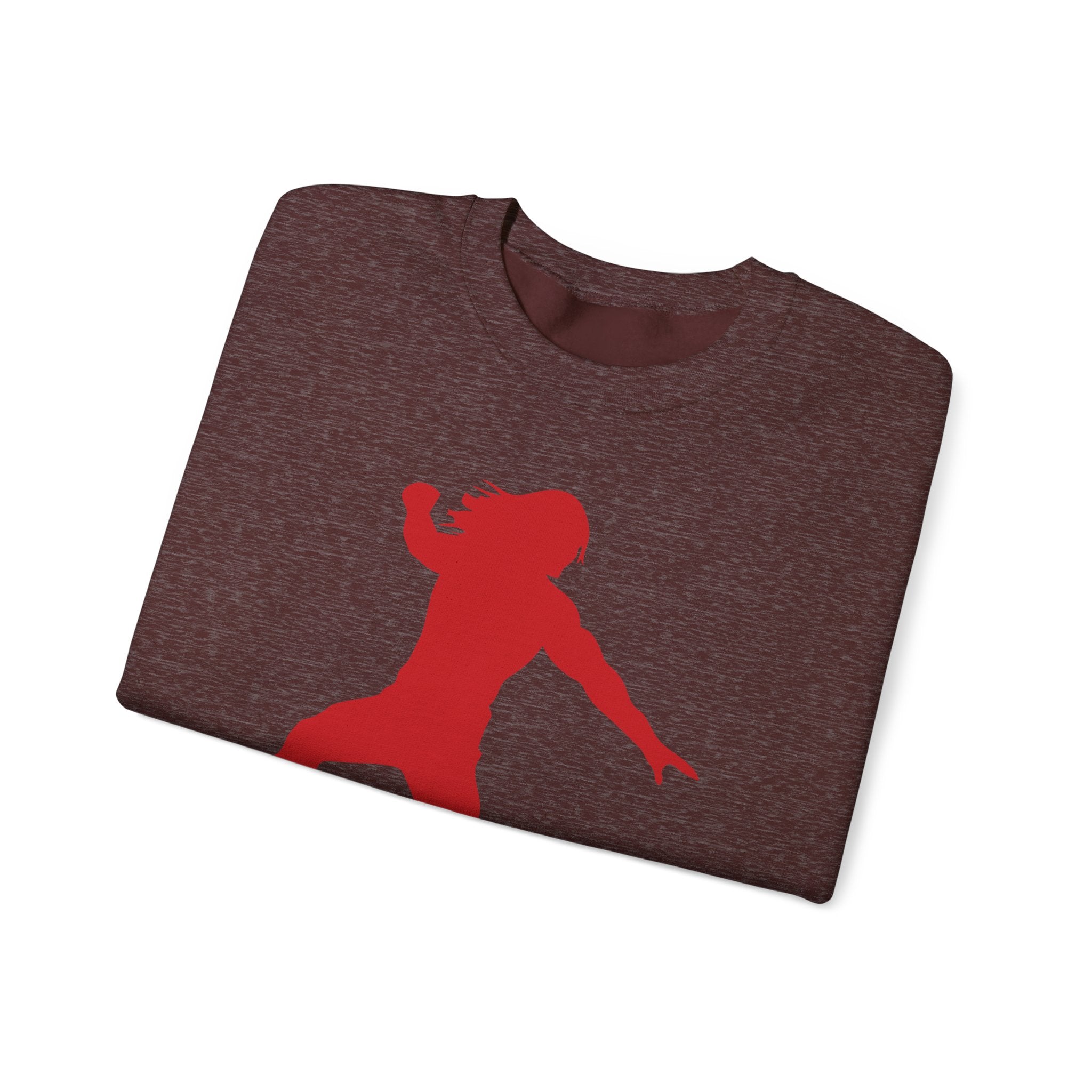 Roman Reigns Red Design, Wrestling Fan Unisex Sweatshirt - Gift for Him or Her, Casual Outwear, Graphic Design, Heavy Blend Crewneck Sweatshirt
