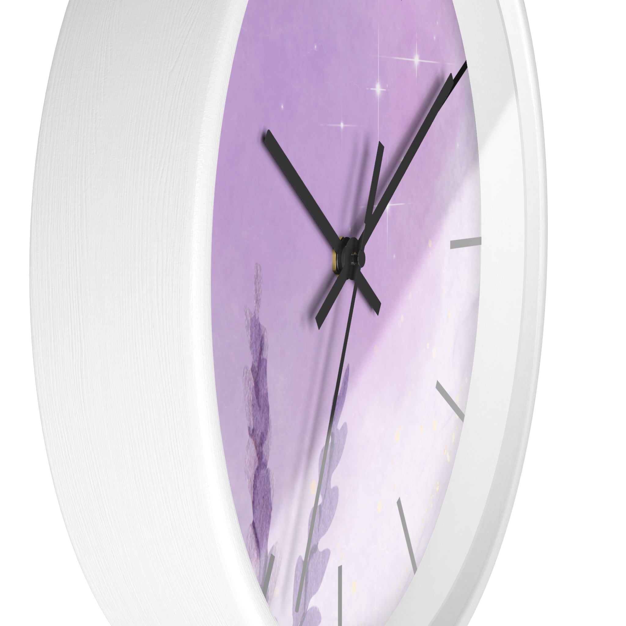 Purple Minimalist Elegant Wall Clock, Home Decor, Wall Art, Modern Decor for Home, Office, and Living Room