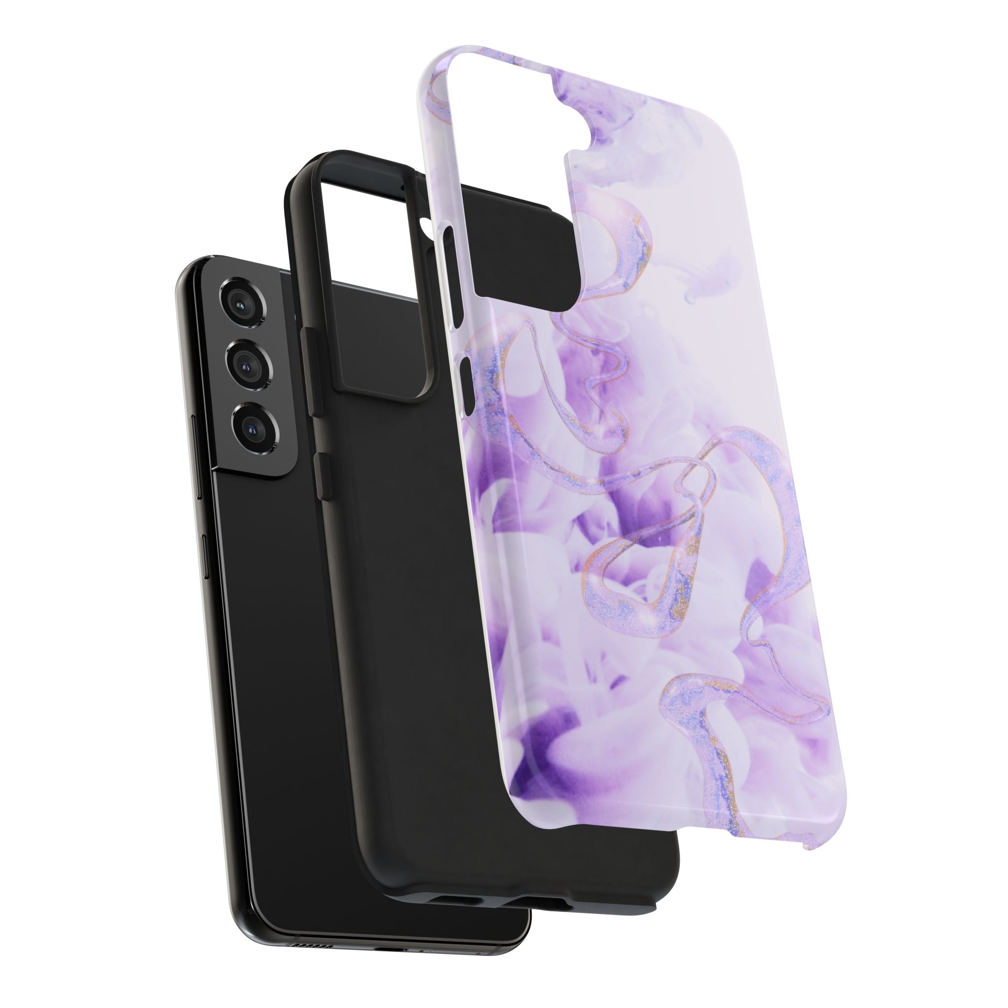 Abstract Purple Fluid Design, Elegant Phone Cases, Stylish Phone Covers, Chic Phone Protectors, Fashionable Case for Her, Trendy Smartphone Accessories