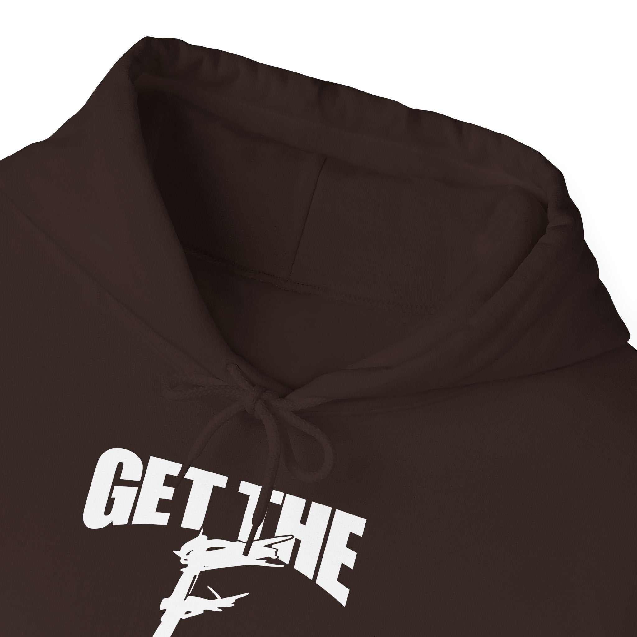 " Get The " F " Out Hoodies, Gift for Her - Gift for Him, Sports Fan Wrestling Unisex Hooded Sweatshirt, Casual Outwear