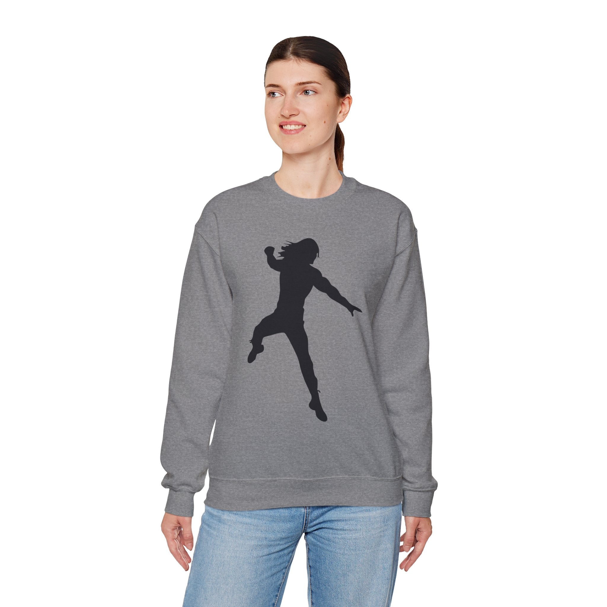 Roman Reigns Black Design, Wrestling Fan Unisex Sweatshirt - Gift for Him or Her, Casual Outwear, Graphic Design, Heavy Blend Crewneck Sweatshirt