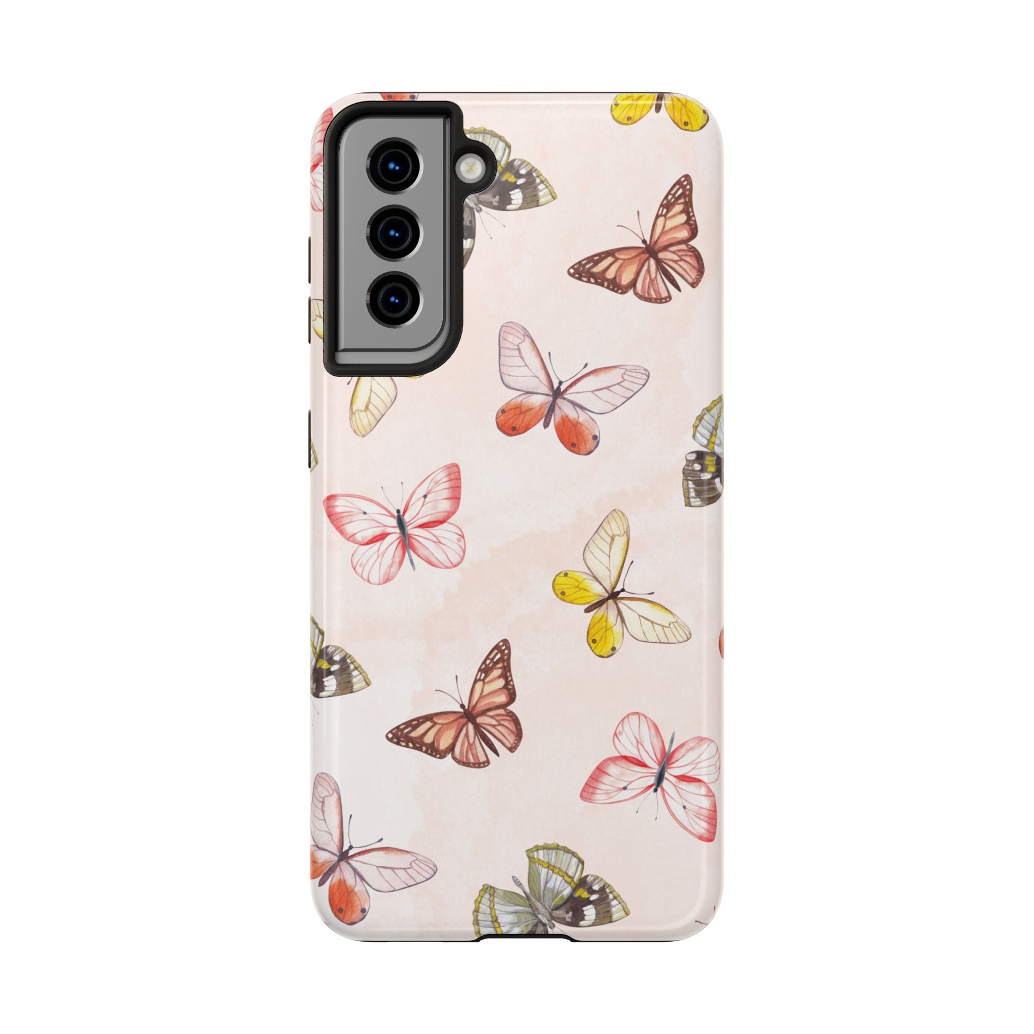 Pink Butterflies, Elegant Phone Cases, Stylish Phone Covers, Chic Phone Protectors, Fashionable Case for Her, Trendy Smartphone Accessories