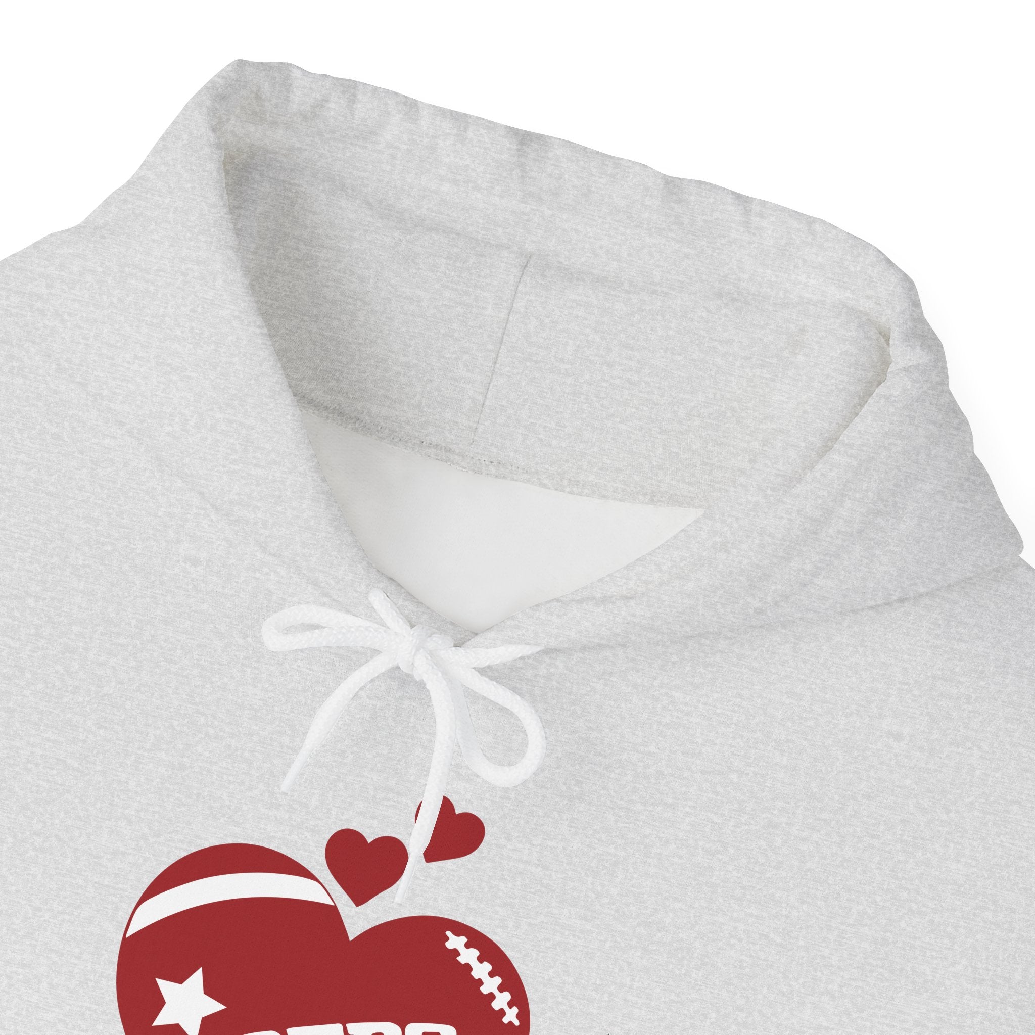 Cute Heart San Francisco Football Hoodies, SF Sports Team Sweatshirt, Football Fan Shirt, Hoodie Gift for Him-Her