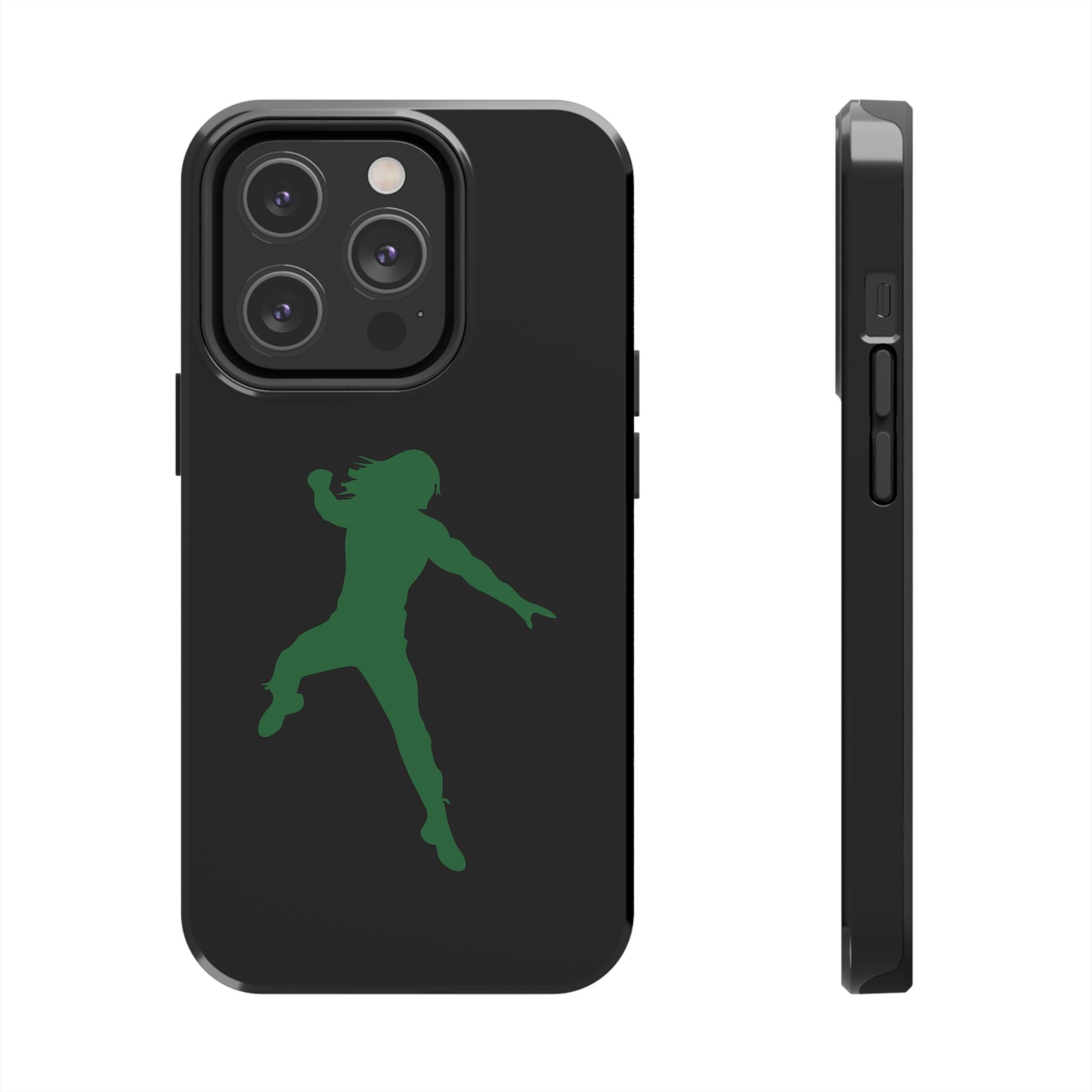 Roman Reigns Jump Green Graphic Design, iPhone and Samsung Case Cool Graphic Sports Fan Phone Case