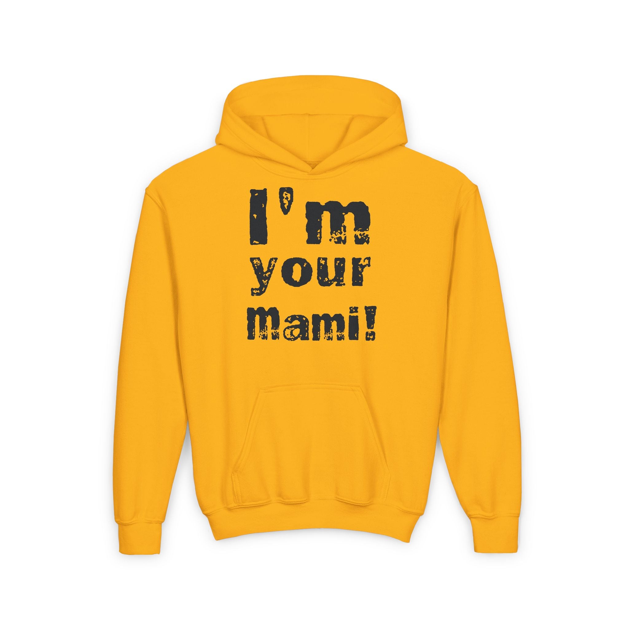 Black " I'm Your Mami " Rhea Ripley Shirt Design, Sports Fan Kids Hoodies - Youth Heavy Blend Hooded Sweatshirt, Unisex Wrestling Fan Hoodies, Gift for Her-Him, Casual Outwear